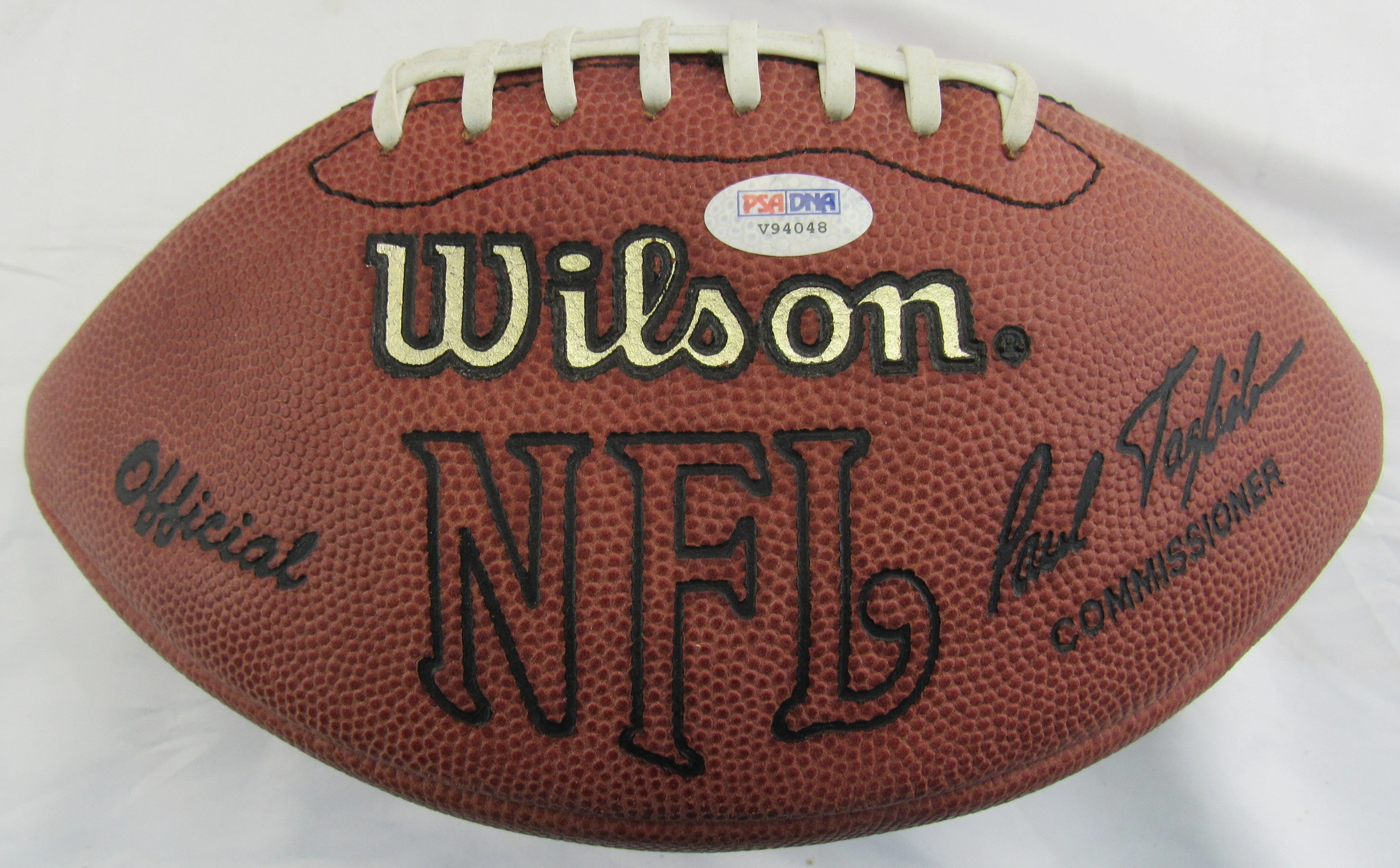 Ricky Williams Signed Wilson Paul Tagliabue Football PSA/DNA V94048 - Image 3