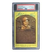 Eddie Mathews Signed 4x6 Milwaukee Braves HOF Plaque Card PSA/DNA 85025795 - Image 3