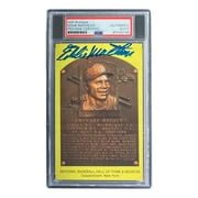 Eddie Mathews Signed 4x6 Milwaukee Braves HOF Plaque Card PSA/DNA 85025796 - Image 3