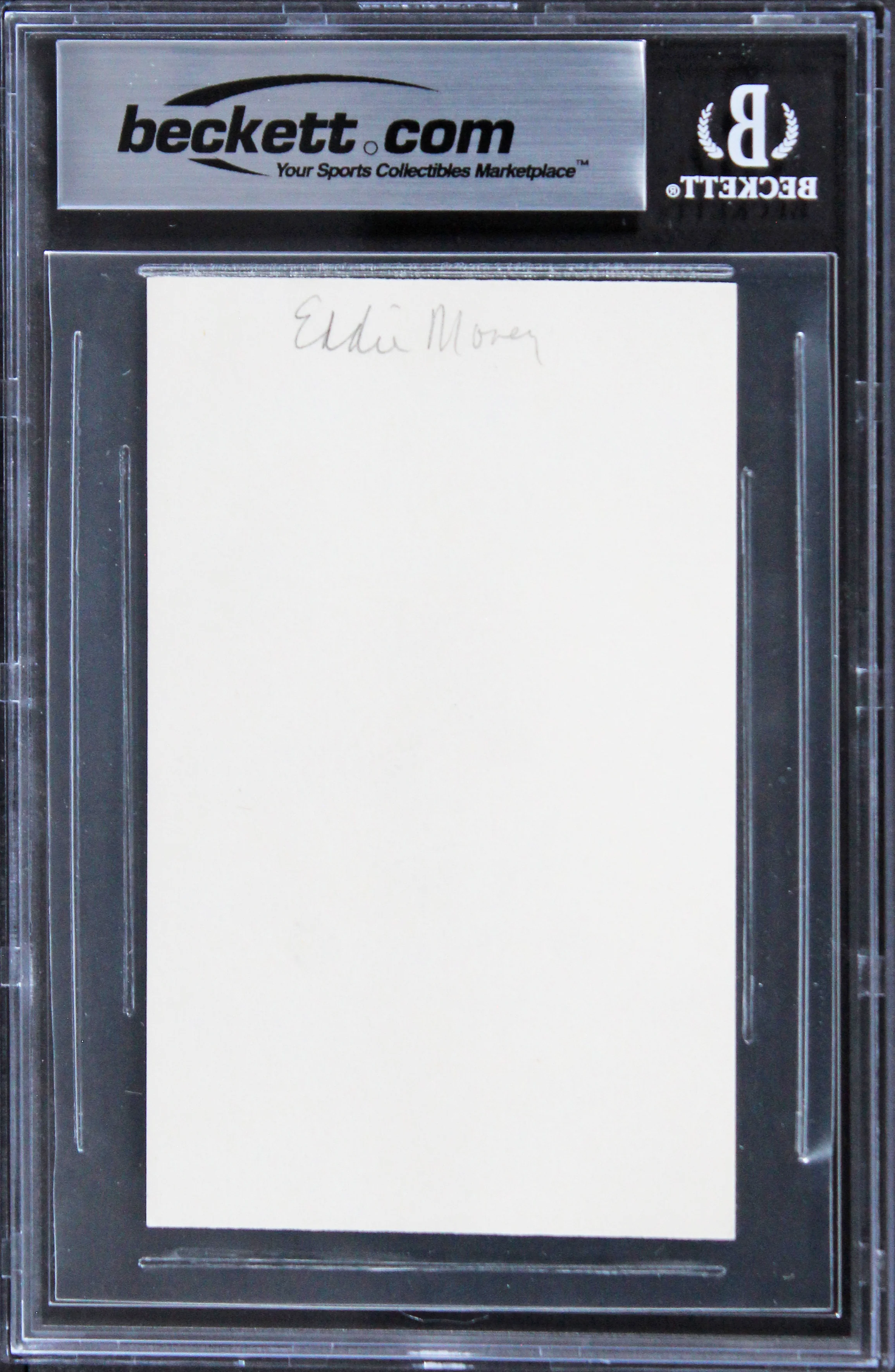 Eddie Money Musician Authentic Signed 3x5 Index Card Autographed BAS Slabbed 2 - Image 3