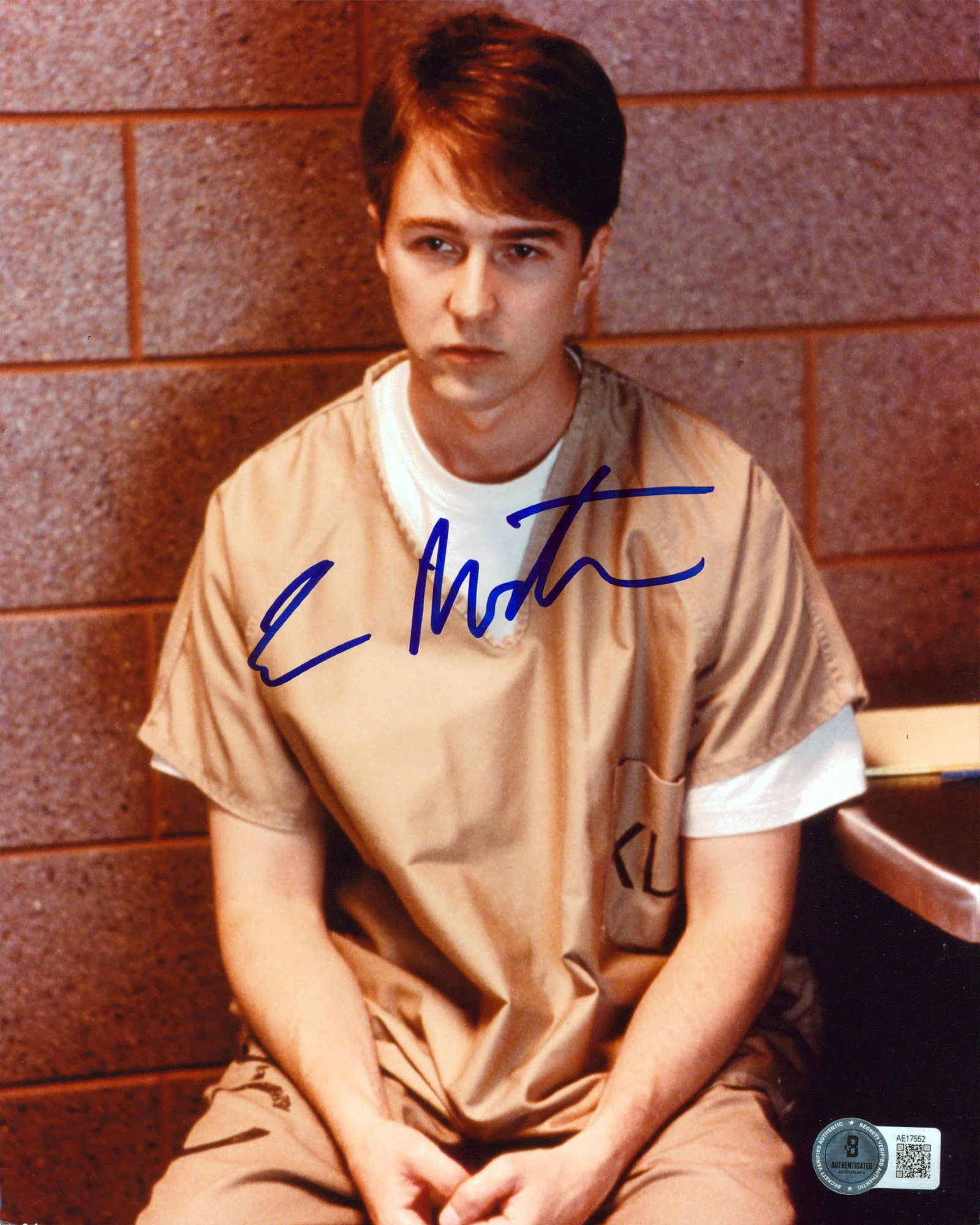 Edward Norton Primal Fear Authentic Signed 8x10 Vertical Photo BAS #AE17552 - Image 2