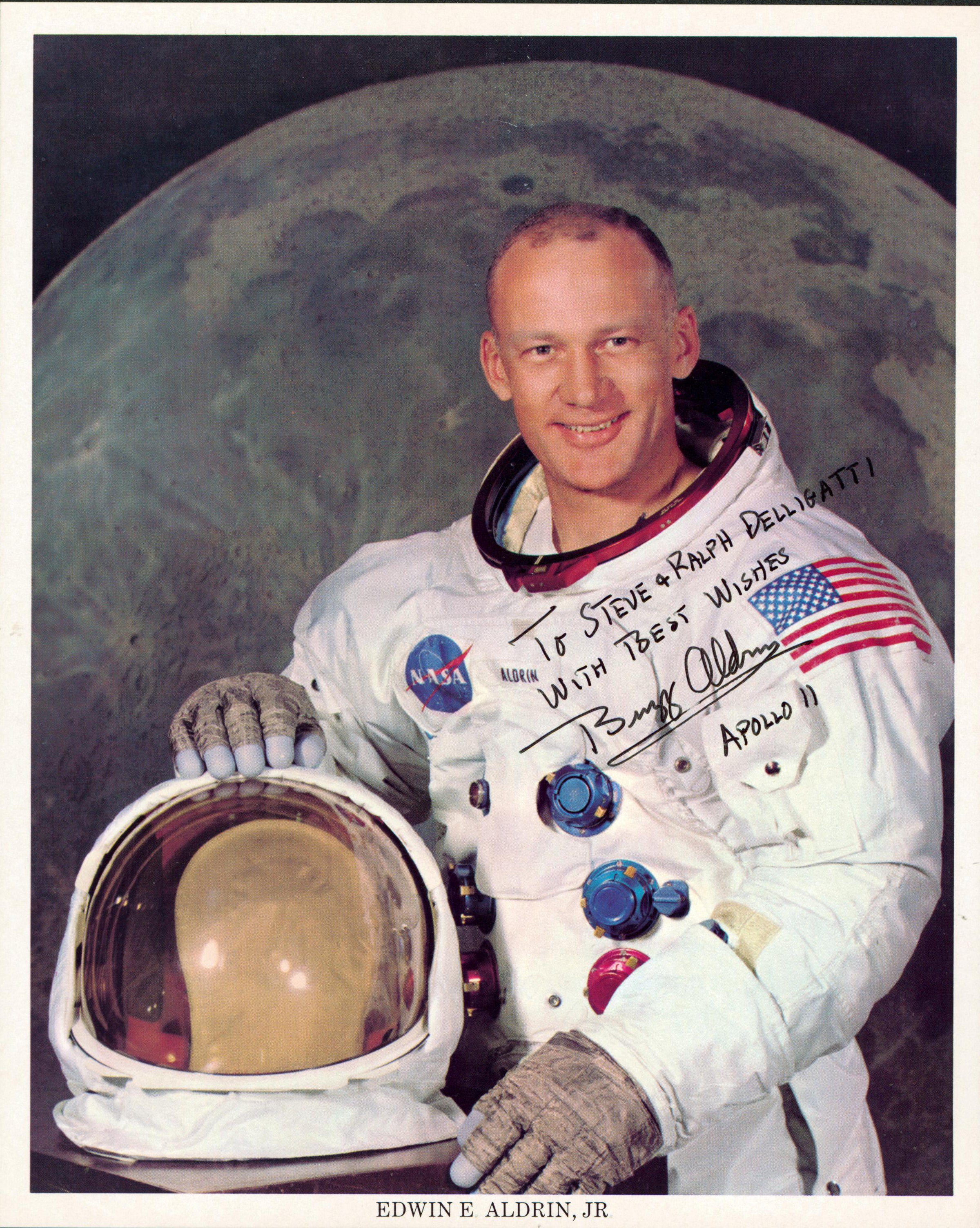 Edwin Buzz Aldrin Apollo 11 "Best Wishes" Signed 8x10 Photo BAS #AD64297 - Image 2