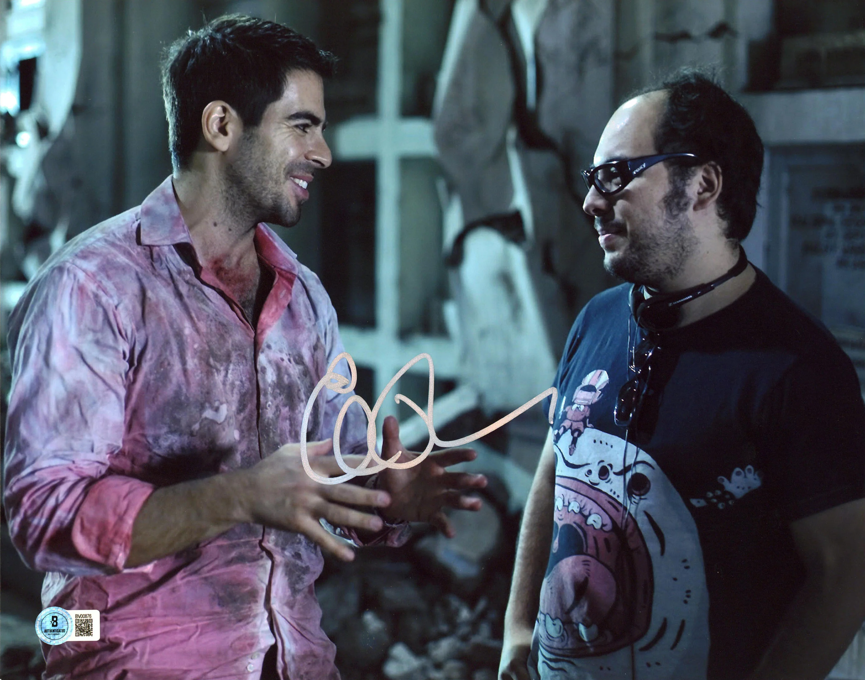Eli Roth Aftershock Authentic Signed 11x14 Horizontal Photo BAS #BV00876 - Image 2