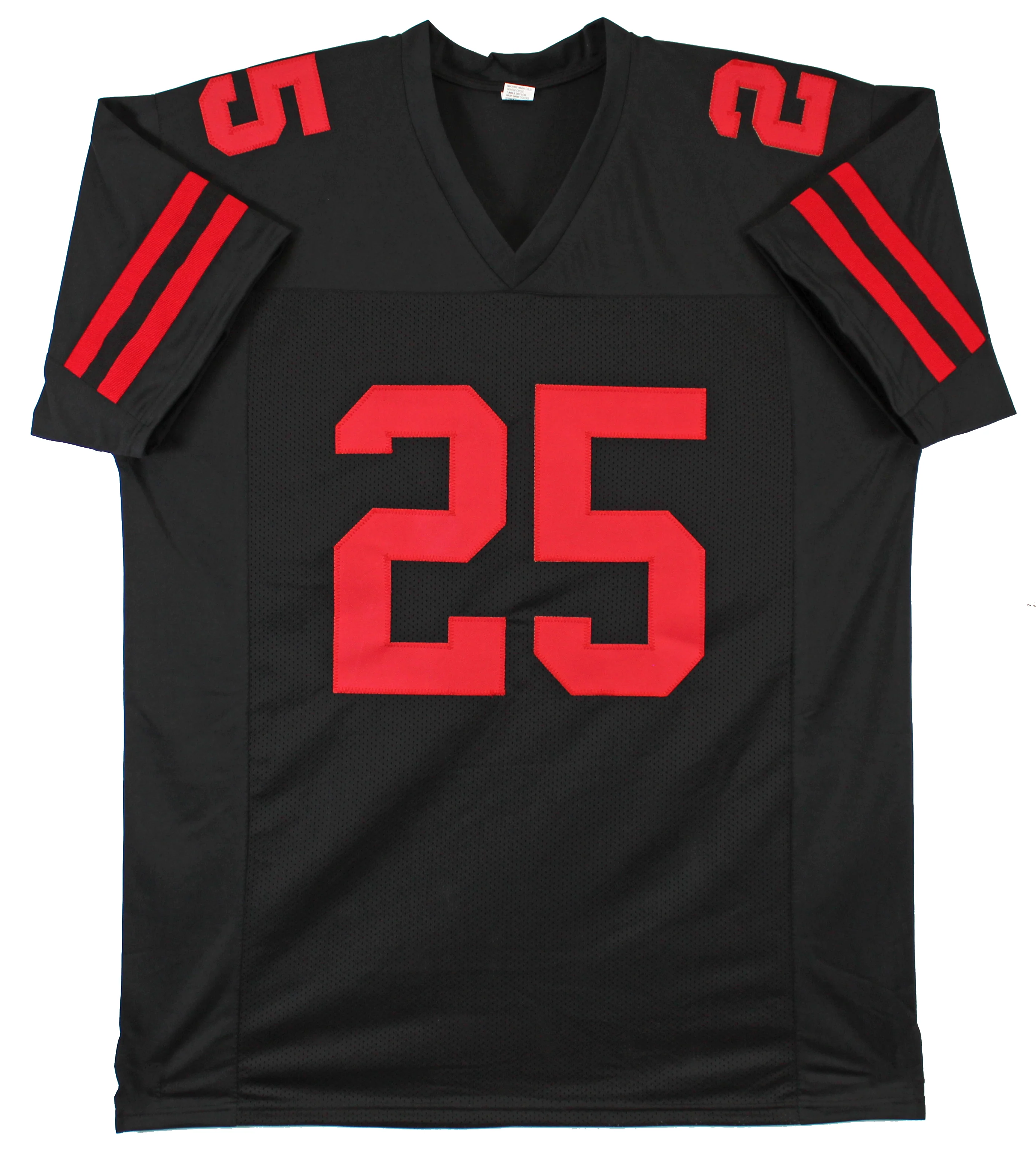 Elijah Mitchell Authentic Signed Black Pro Style Jersey Autographed BAS Witness - Image 4