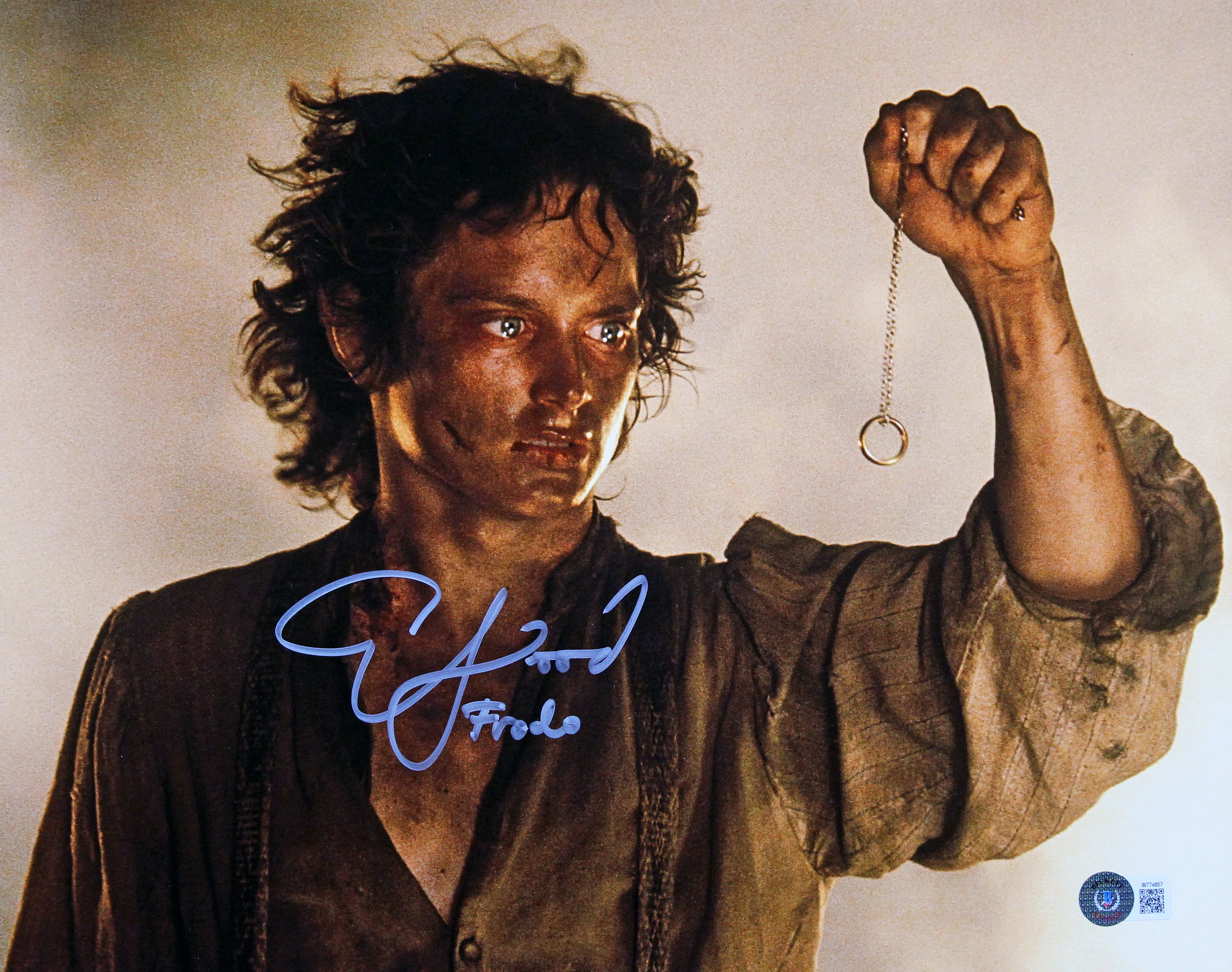 Elijah Wood Lord of the Rings "Frodo" Signed 11x14 Horizontal Photo BAS Witness - Image 2