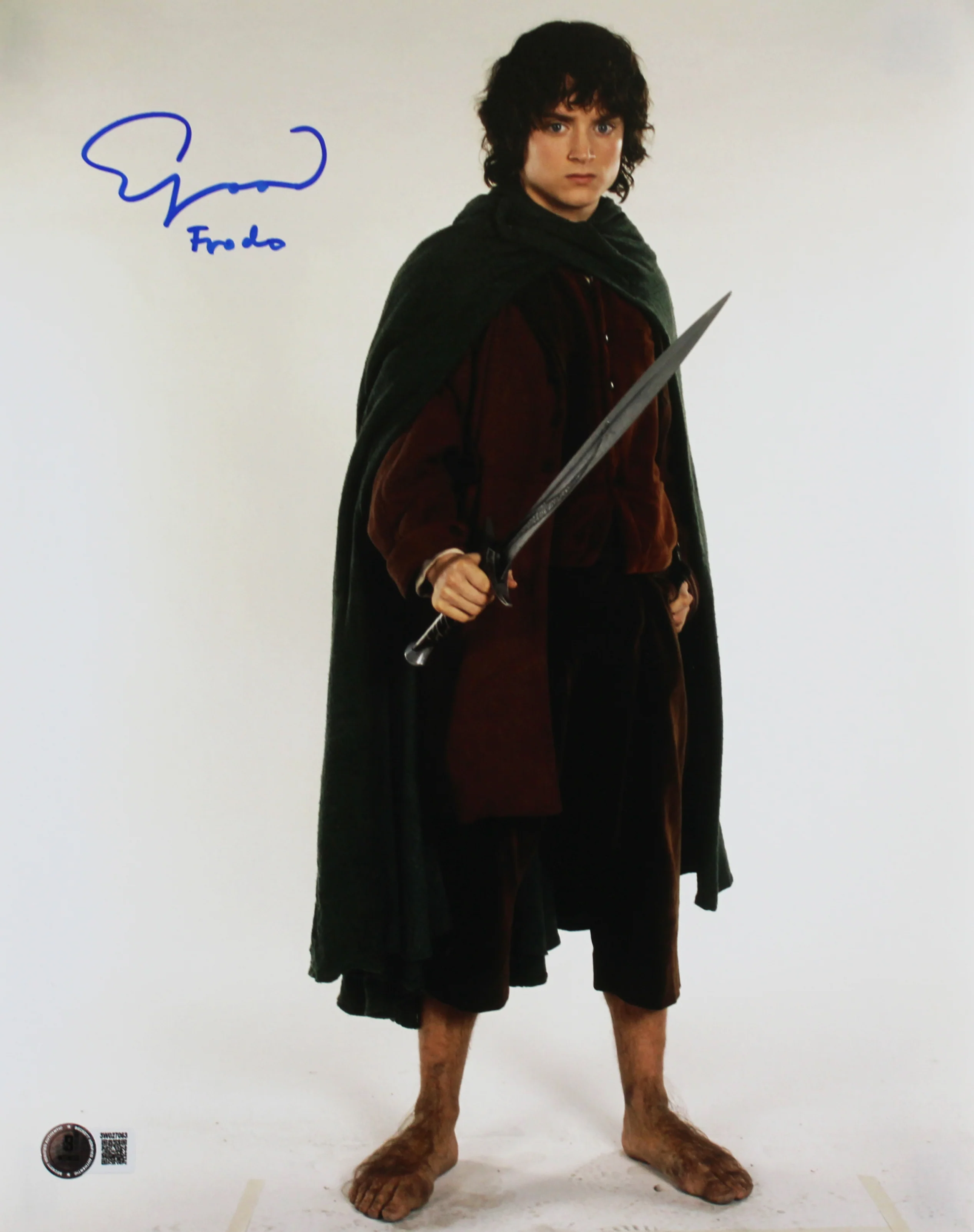 Elijah Wood Lord of the Rings "Frodo" Signed 11x14 Vertical Studio Photo BAS Wit - Image 2