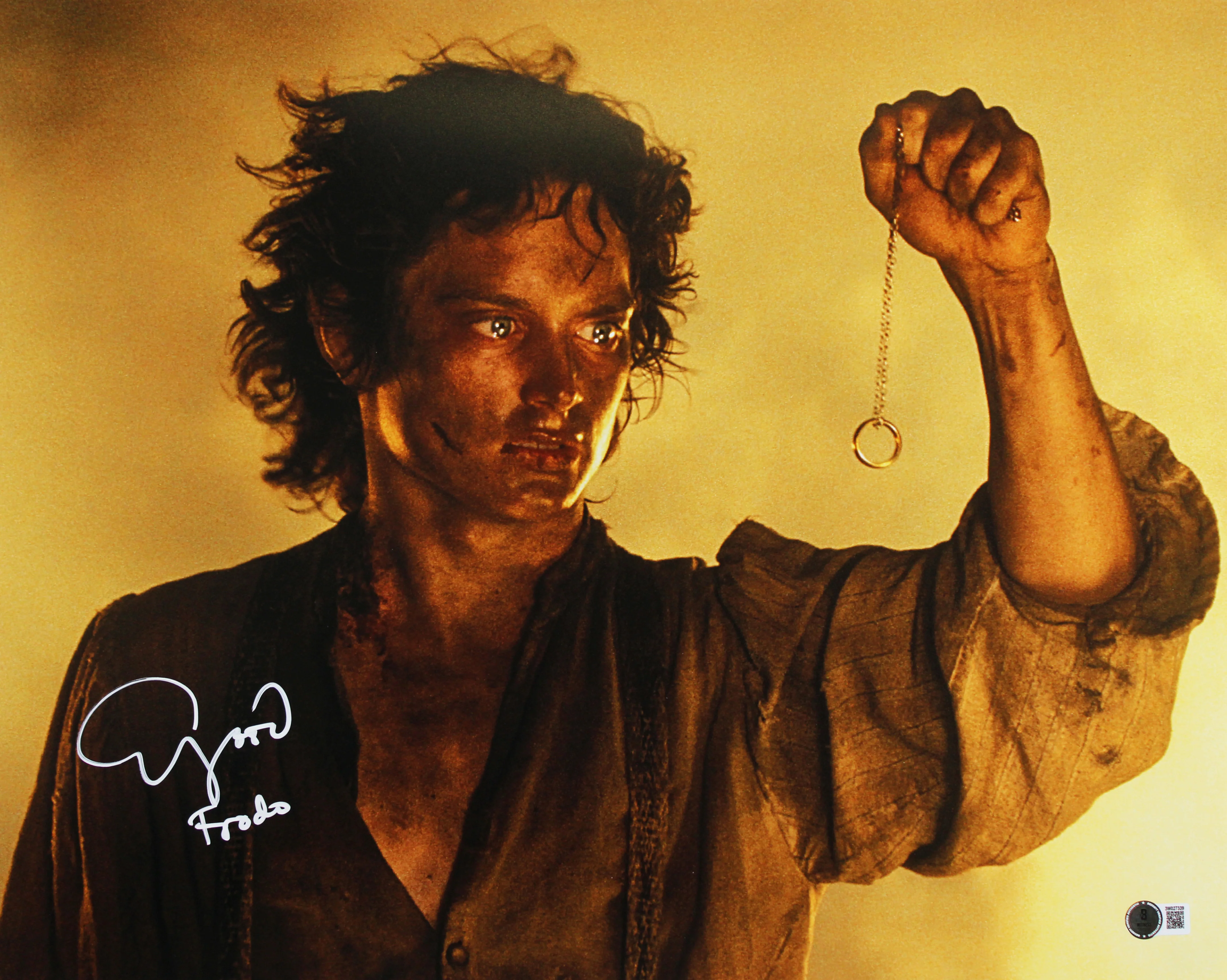 Elijah Wood Lord of the Rings "Frodo" Signed 16x20 Horizontal Photo BAS Wit 2 - Image 2