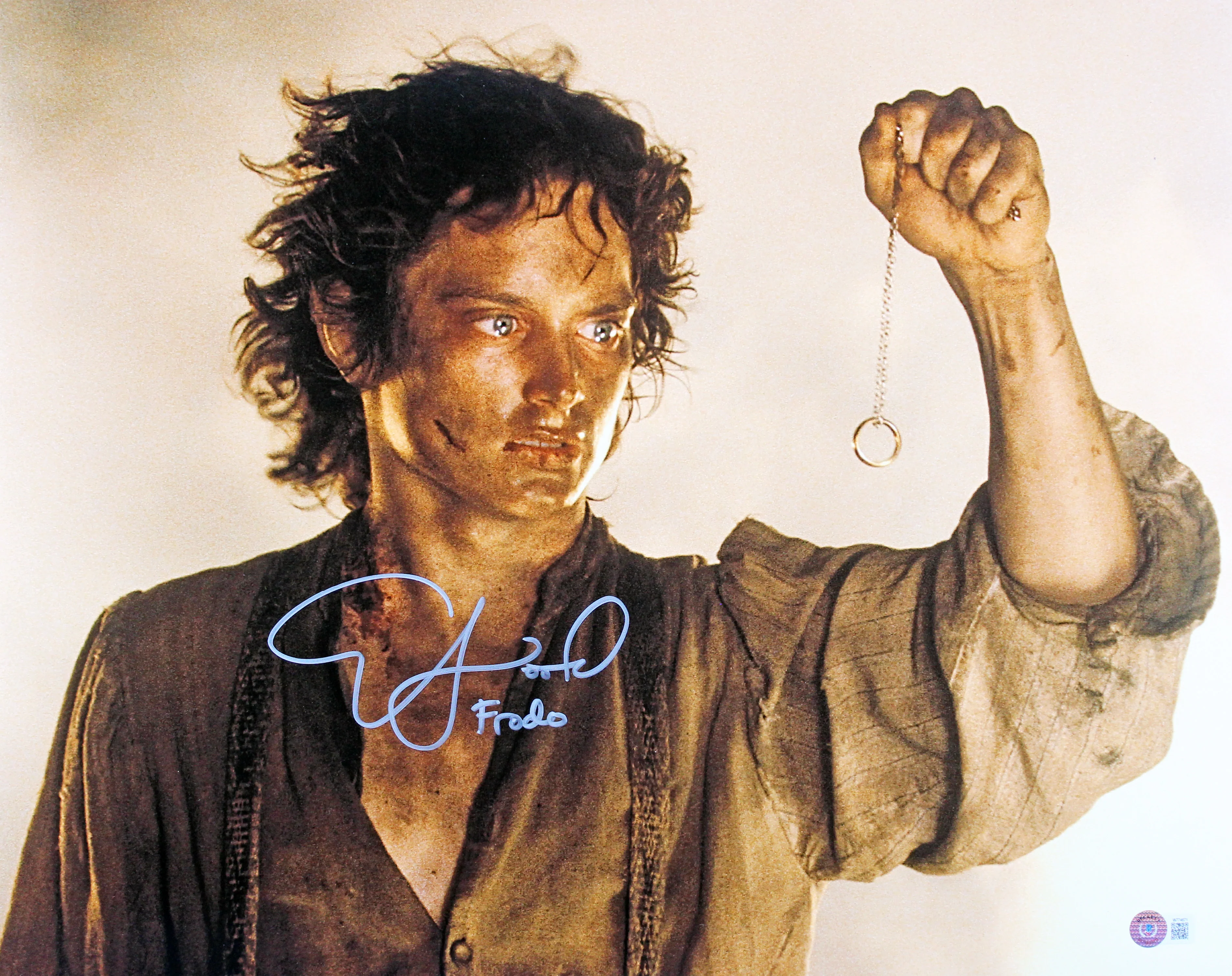 Elijah Wood Lord of the Rings "Frodo" Signed 16x20 Horizontal Photo BAS Witness - Image 2