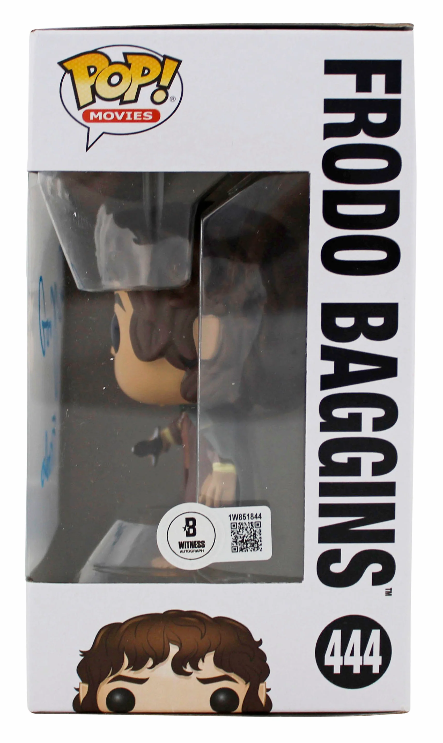 Elijah Wood LOTR "Frodo" Signed #444 Alt Funko Pop Figure w/ Blue Sig BAS Wit - Image 4