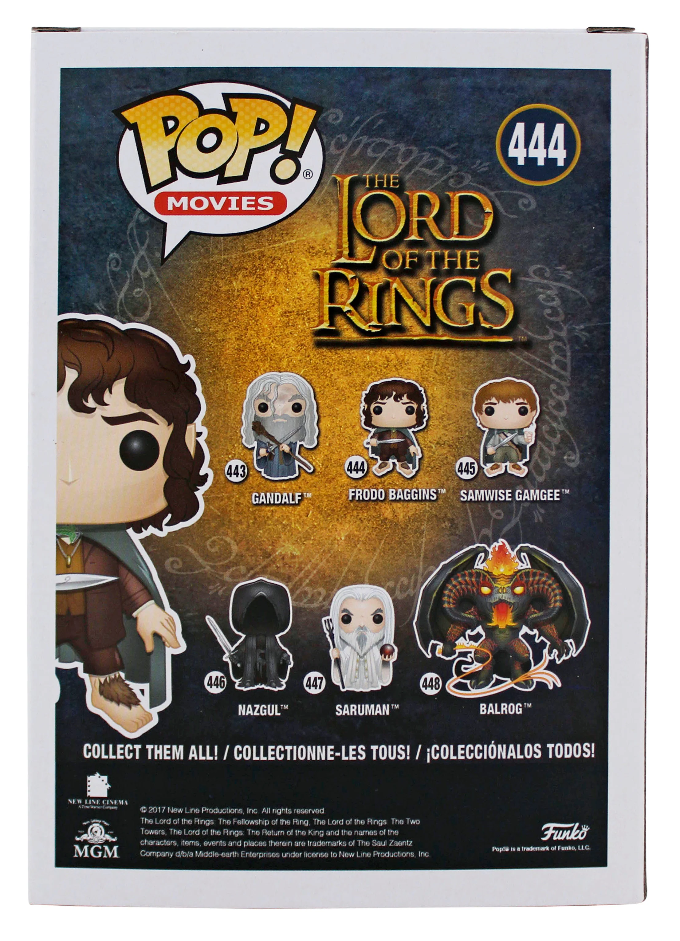 Elijah Wood LOTR "Frodo" Signed #444 Alt Funko Pop Figure w/ Blue Sig BAS Wit - Image 5