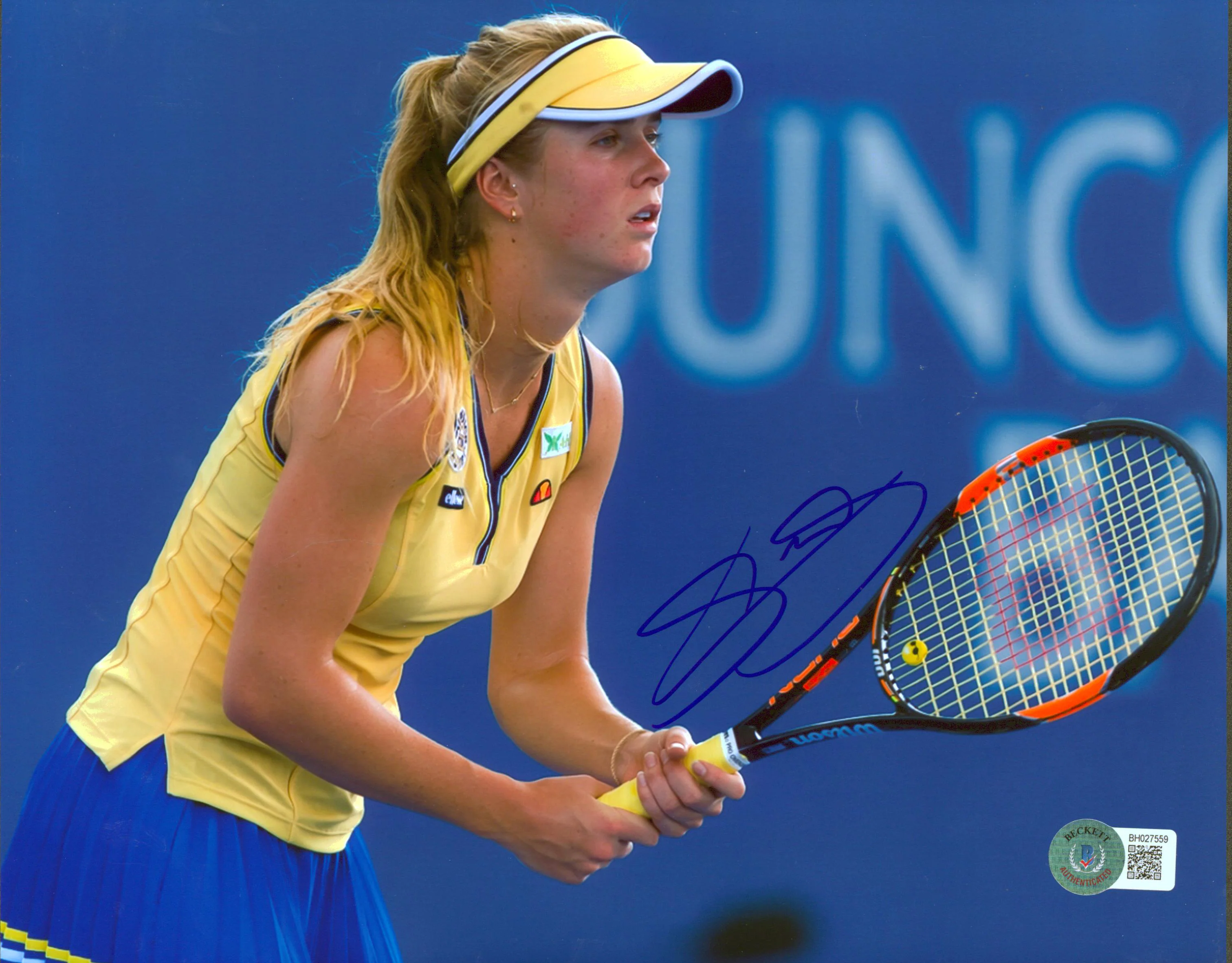 Elina Svitolina Authentic Signed 8x10 Photo Autographed BAS #BH027559