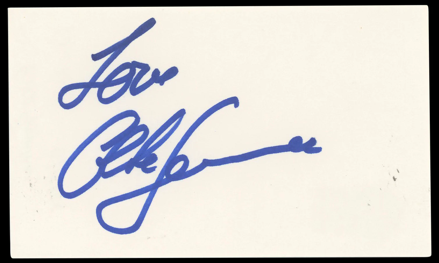 Elke Sommer The Pink Panther Authentic Signed 3x5 Index Card BAS #BN33227 - Image 2