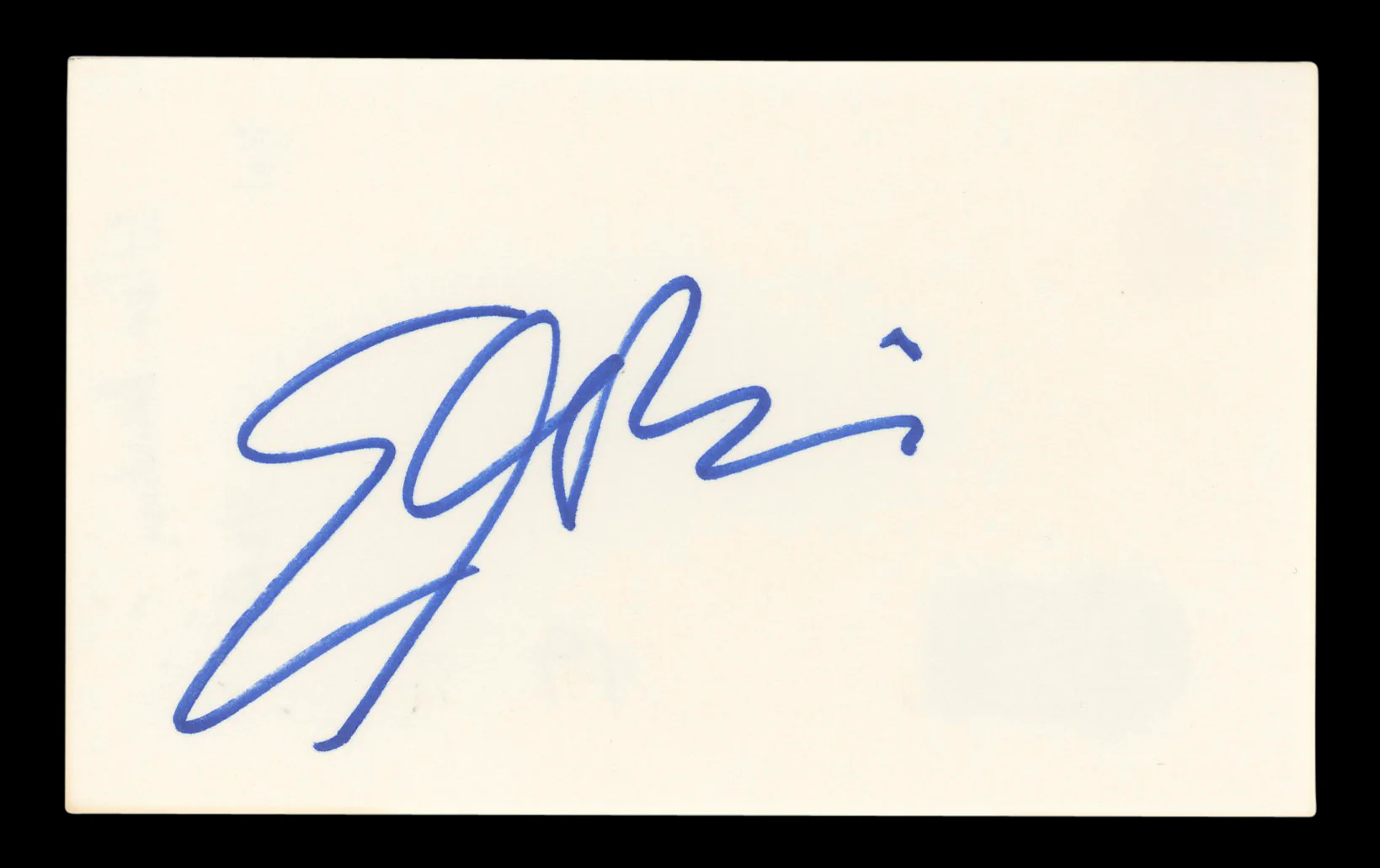 Ellen Barkin Sea of Love Authentic Signed 3x5 Index Card BAS #BL96480 - Image 2