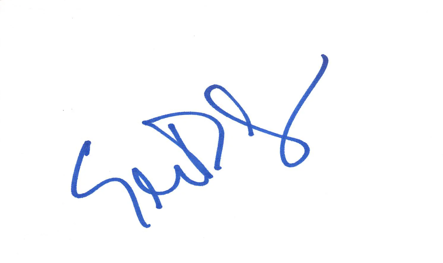 Ellen DeGeneres Authentic Signed 3x5 Index Card Autographed BAS #BL96278