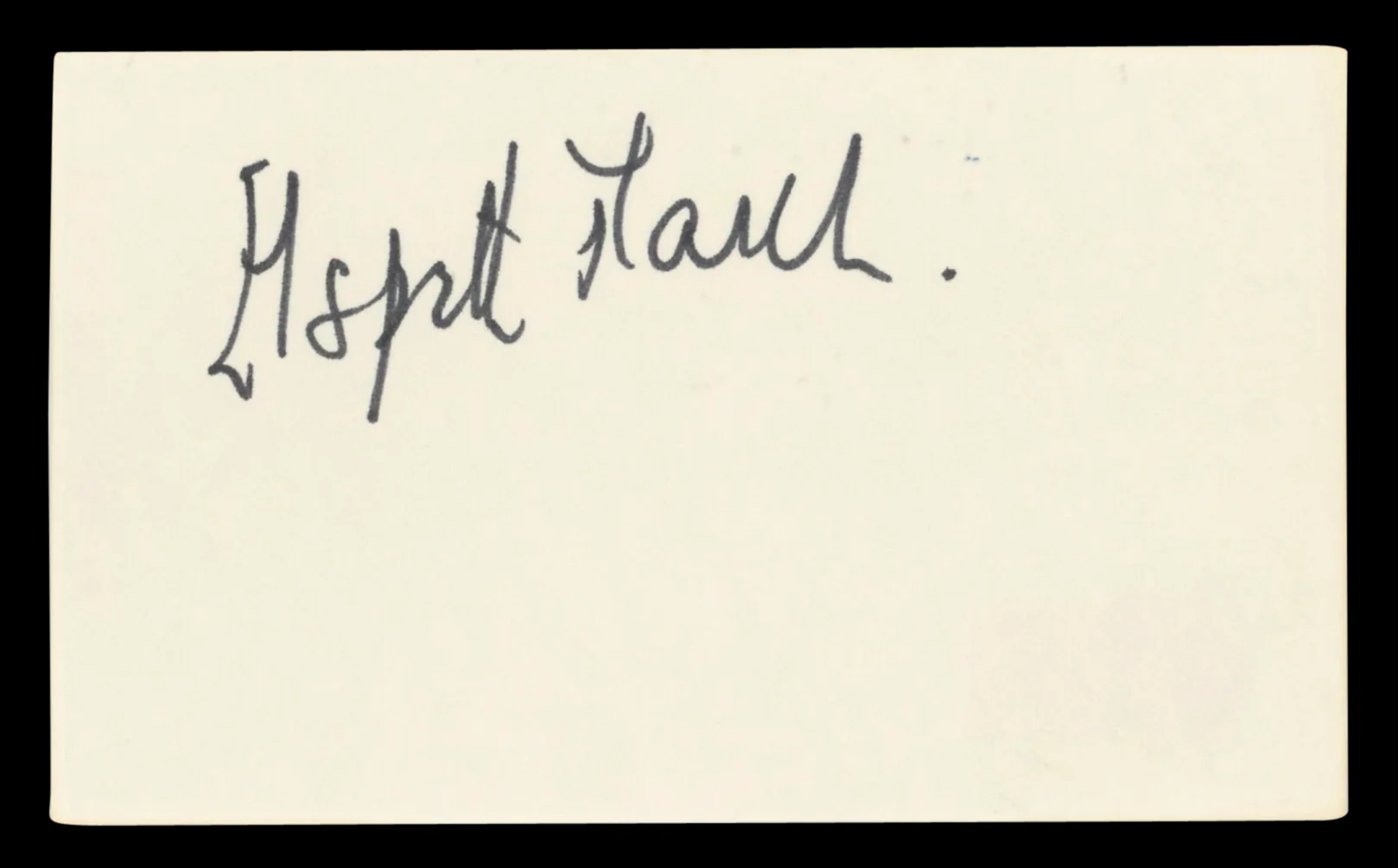Elspeth March Three Lives of Thomasina Signed 3x5 Index Card BAS #BV03127 - Image 2