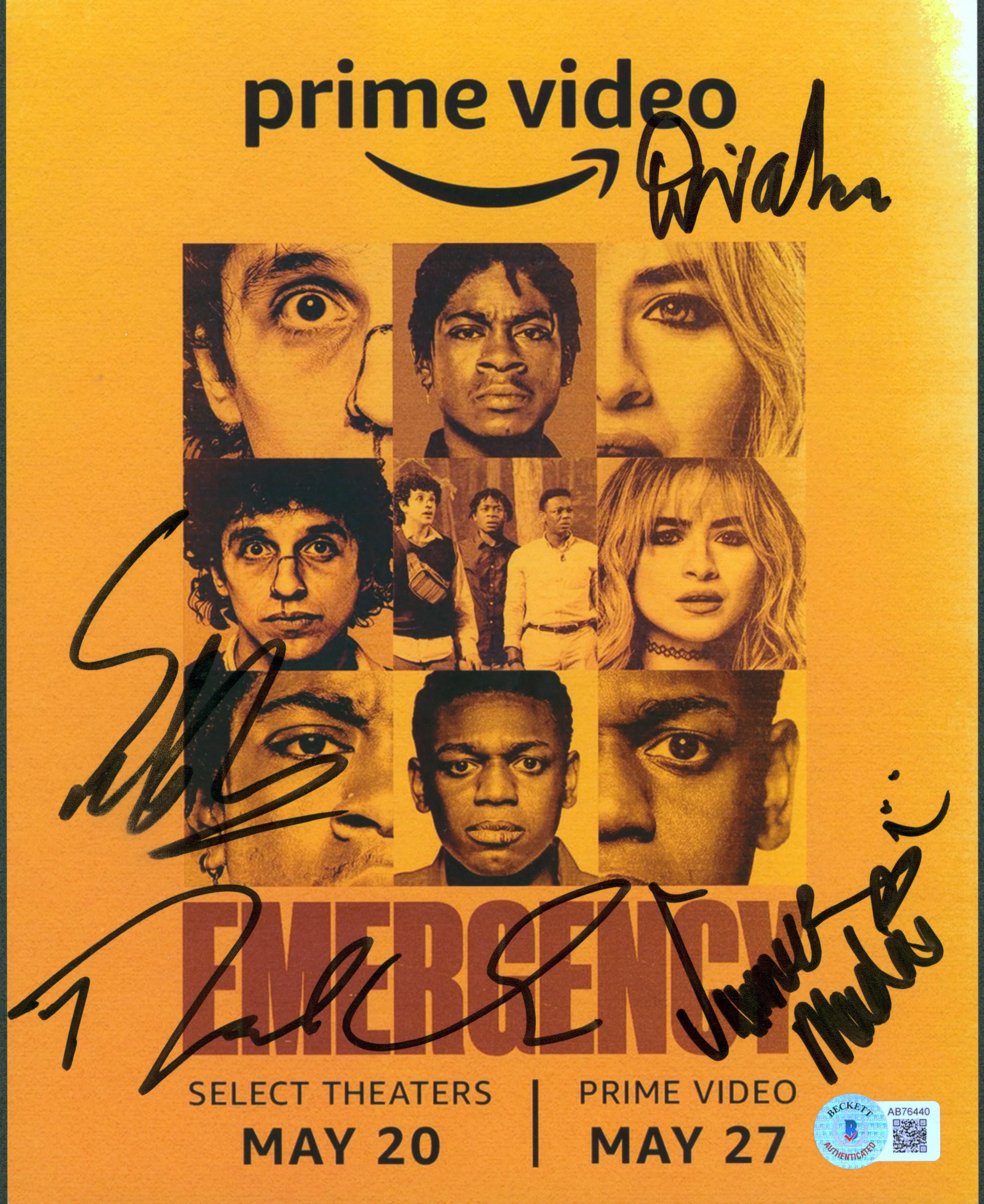 Emergency (4) Chacon, Watkins, Madison & Abraham Signed 8x10 Photo BAS #AB76440 - Image 2