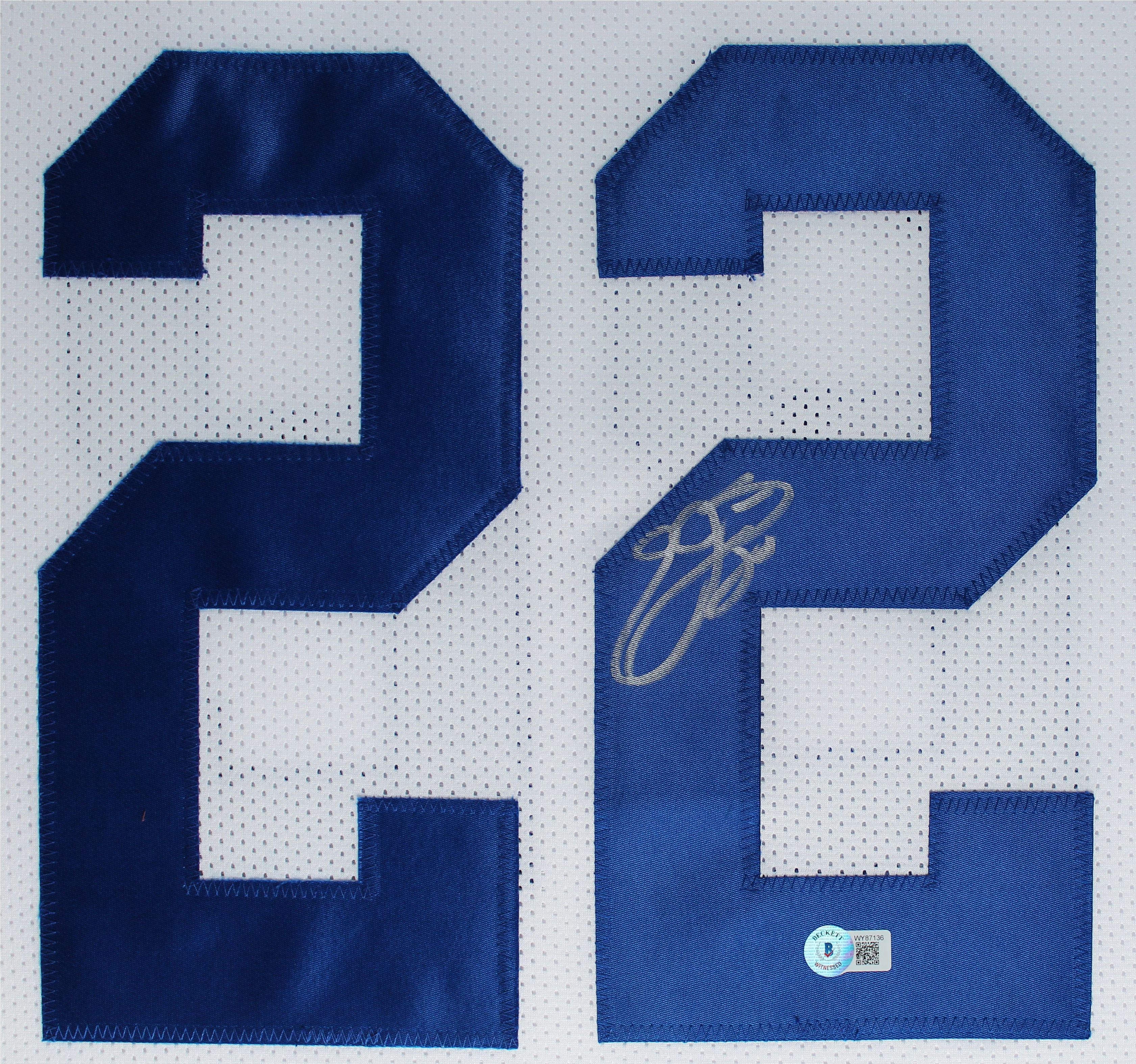 Emmitt Smith Authentic Signed One of One Jersey Framed Display BAS Witnessed - Image 3