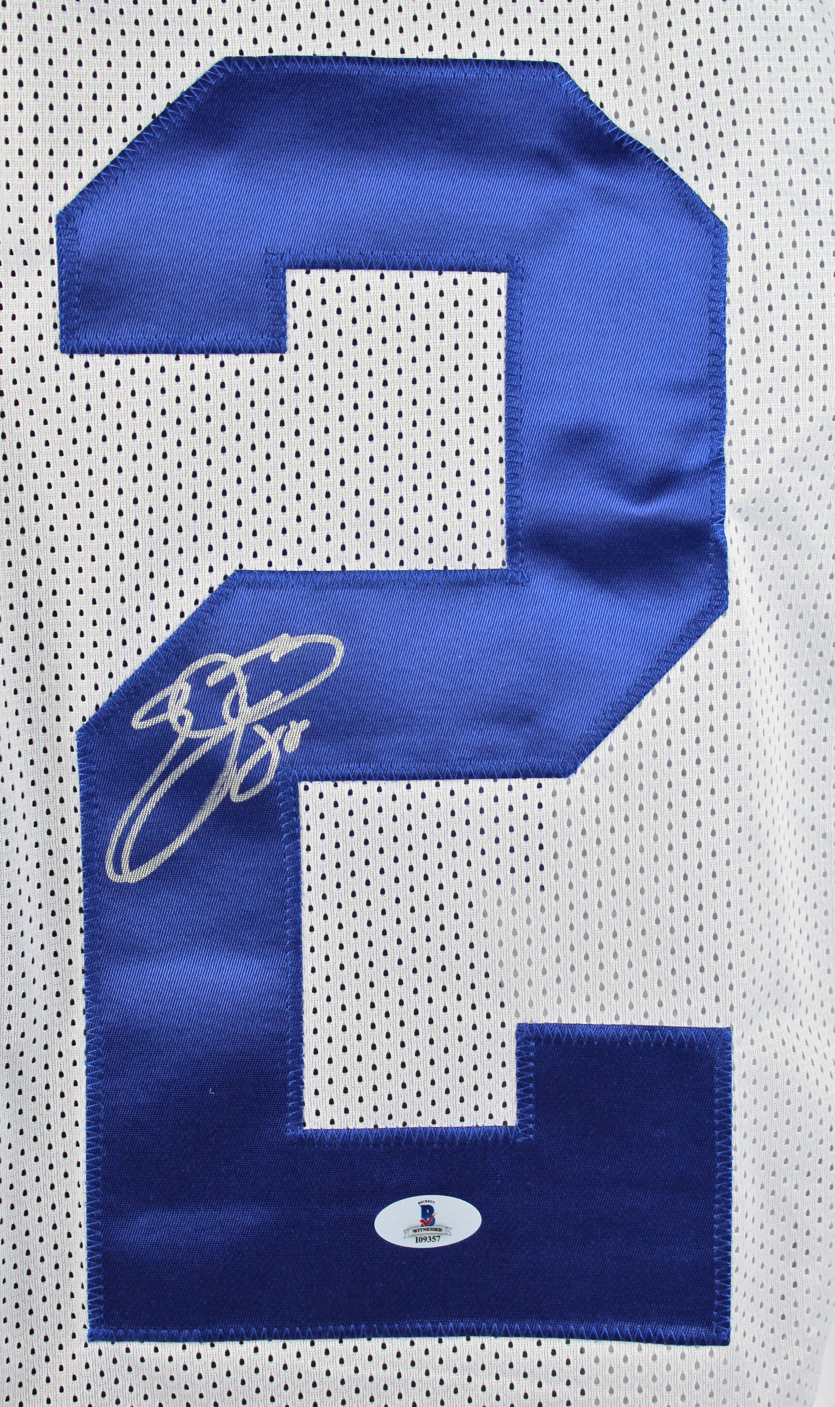 Emmitt Smith Authentic Signed White Framed Pro Style Jersey BAS Witnessed - Image 3