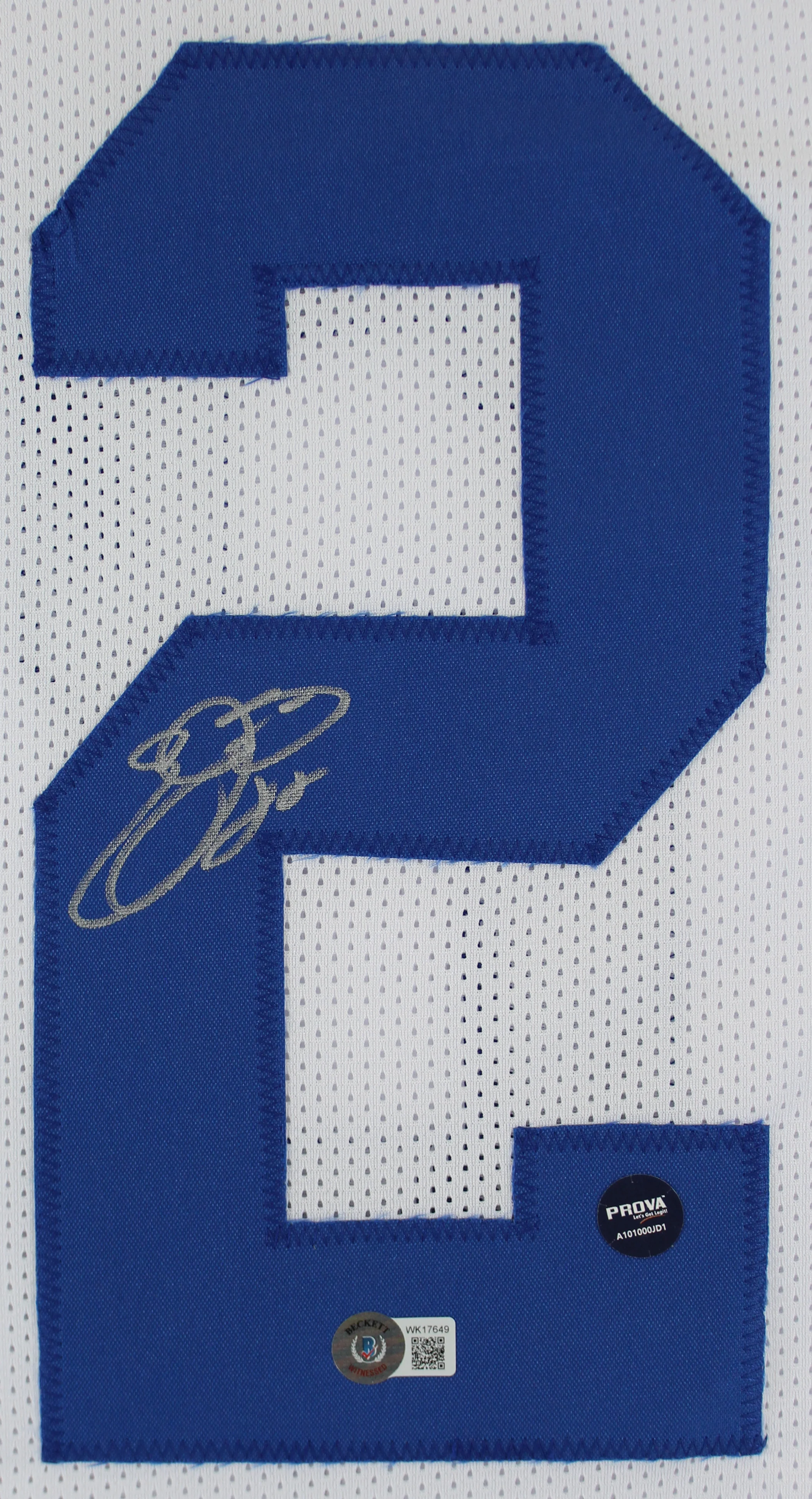 Emmitt Smith Authentic Signed White Pro Style Jersey Autographed BAS Witnessed - Image 3