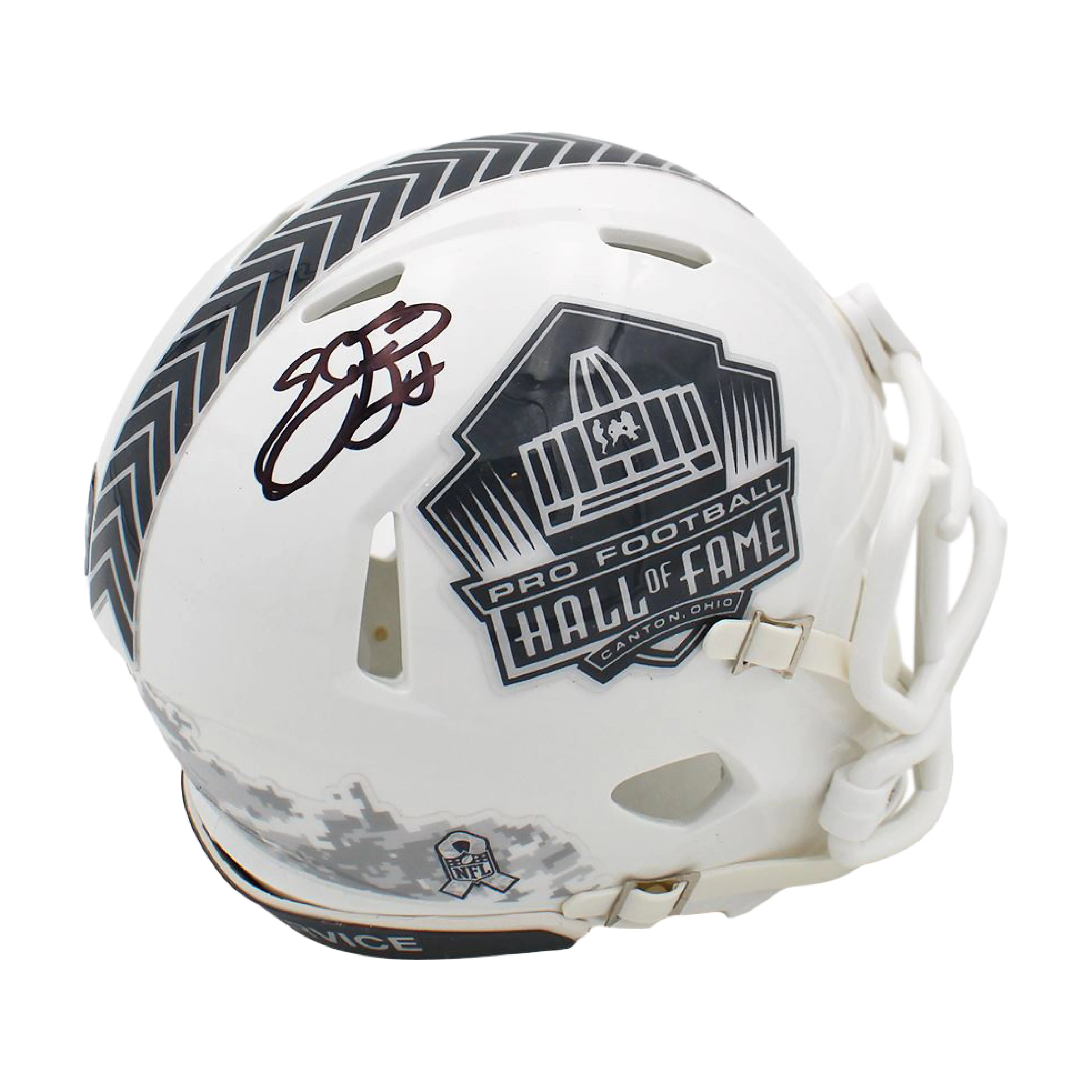 Emmitt Smith Autographed Hall Of Fame Speed Mini Helmet