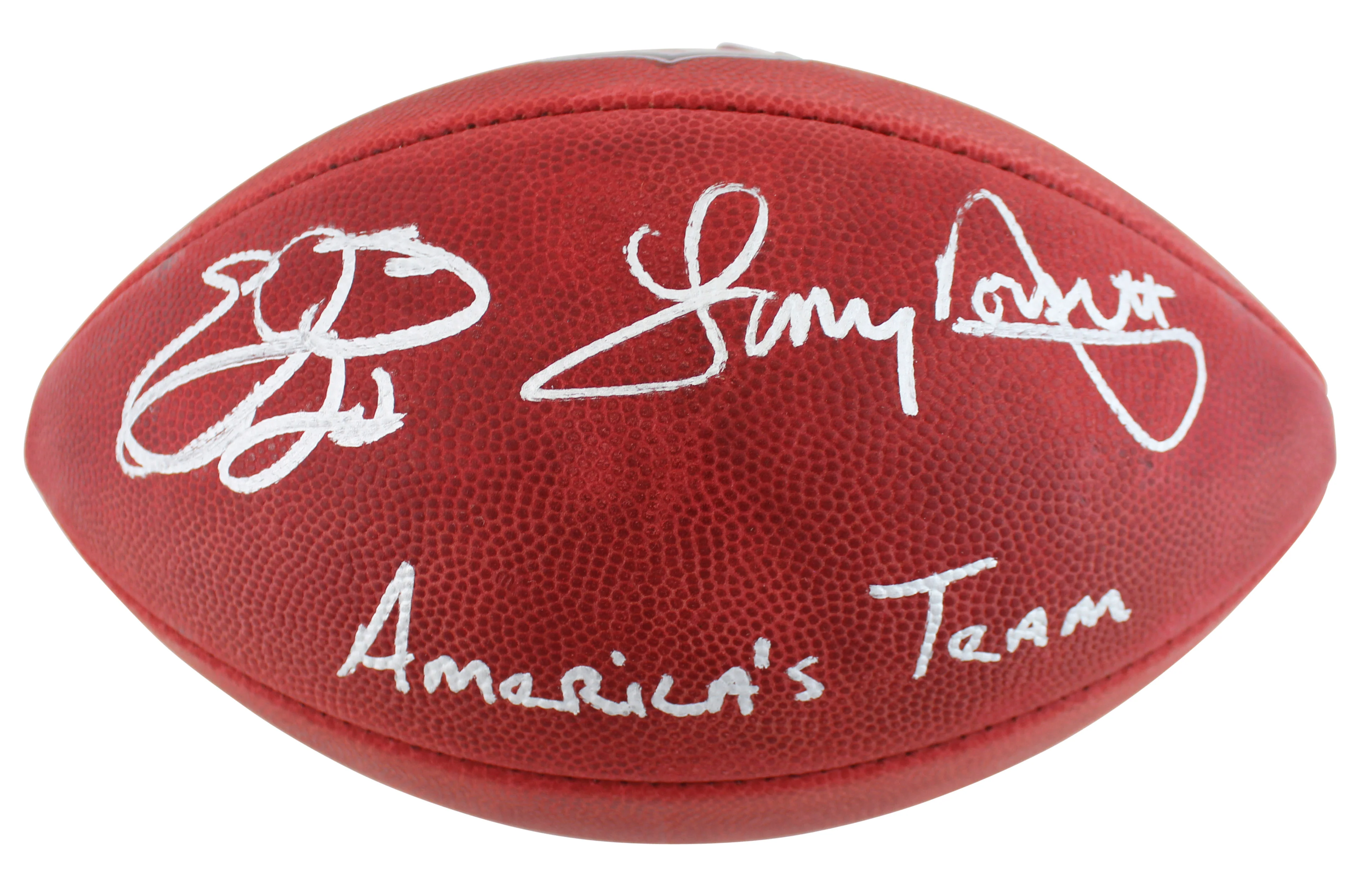 Emmitt Smith & Tony Dorsett "Americas Team" Signed Official Duke Football BAS W - Image 3