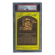 Enos Slaughter Signed 4x6 St Louis Cardinals HOF Plaque Card PSA/DNA 85026240 - Image 3