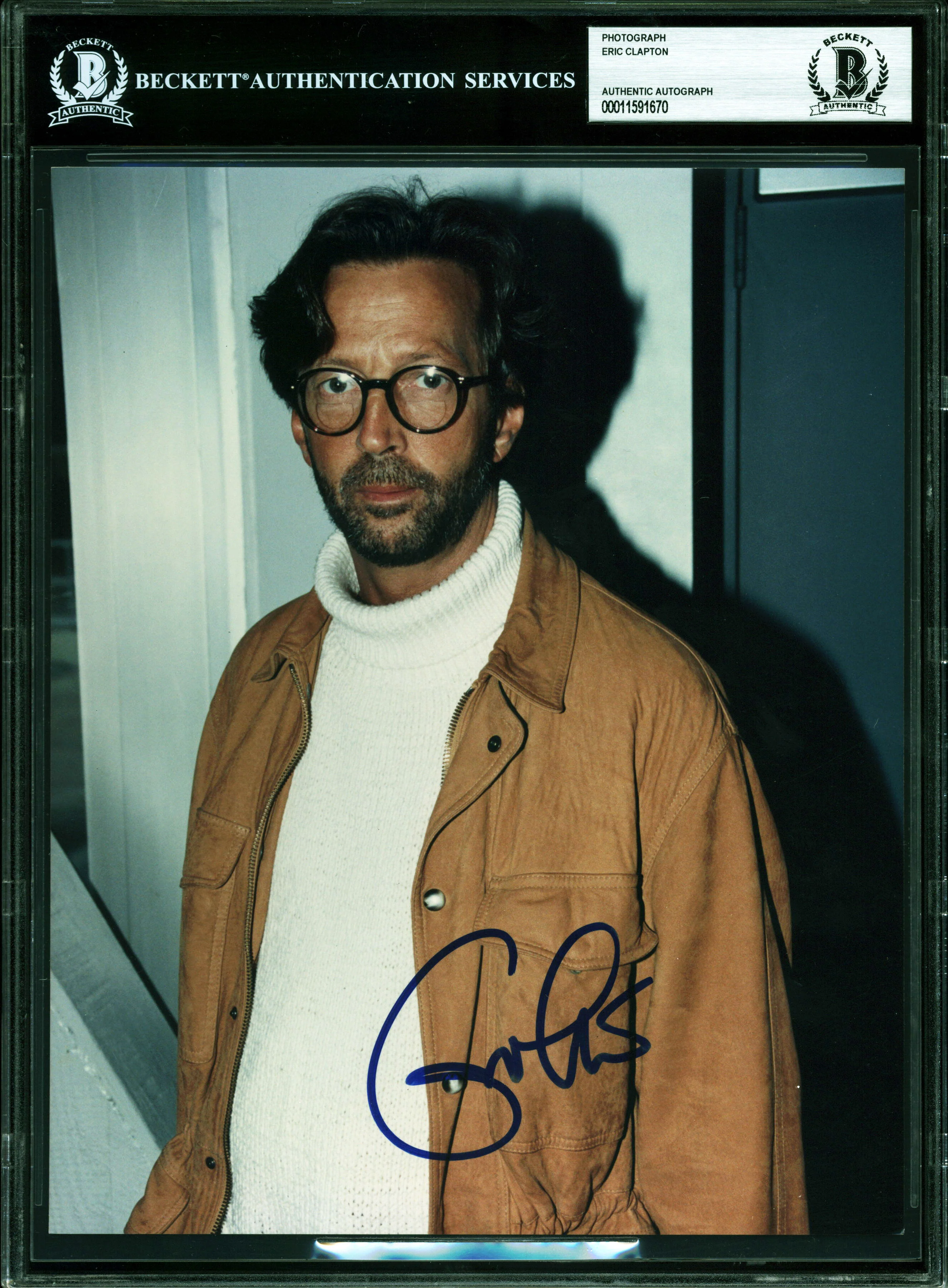 Eric Clapton Authentic Signed 8x10 Photo Autographed BAS Slabbed - Image 2