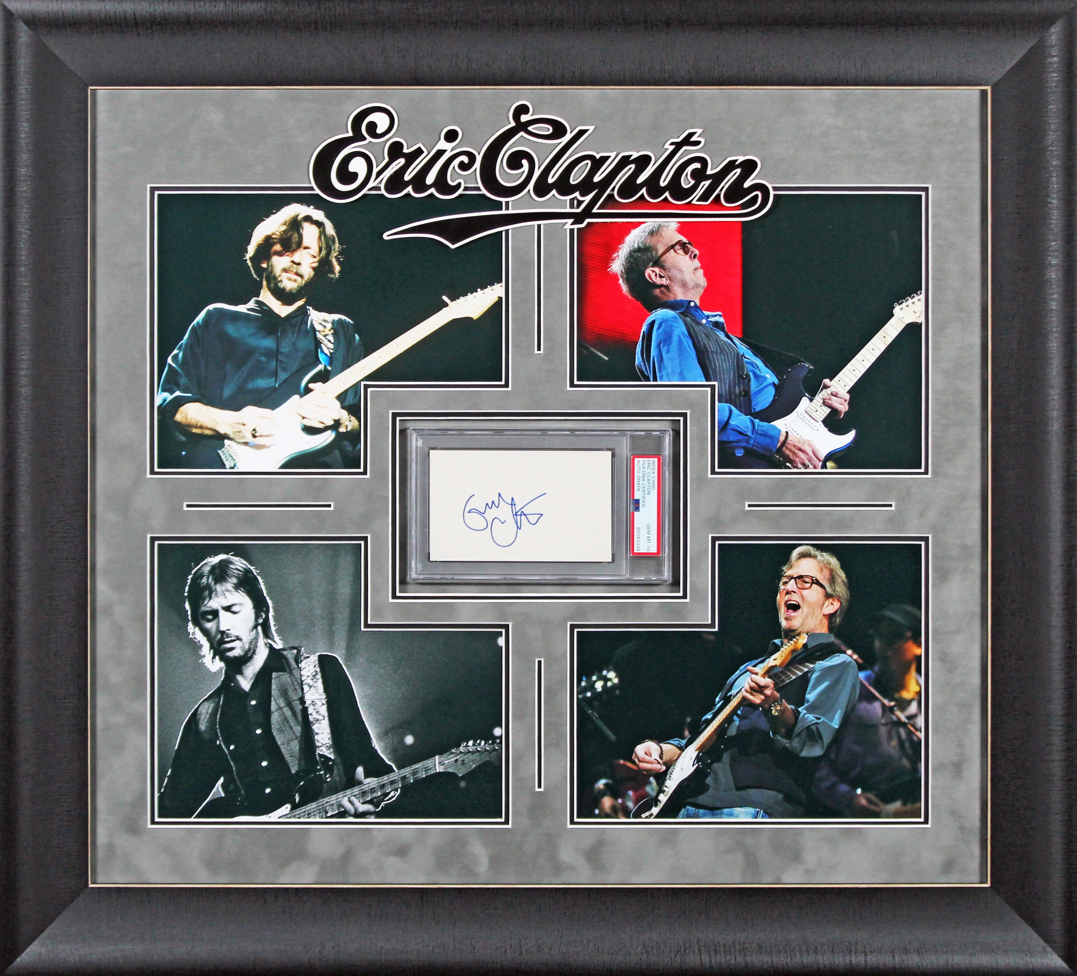 Eric Clapton Authentic Signed & Framed 3x5 Index Card Auto 10! PSA/DNA Slabbed - Image 2