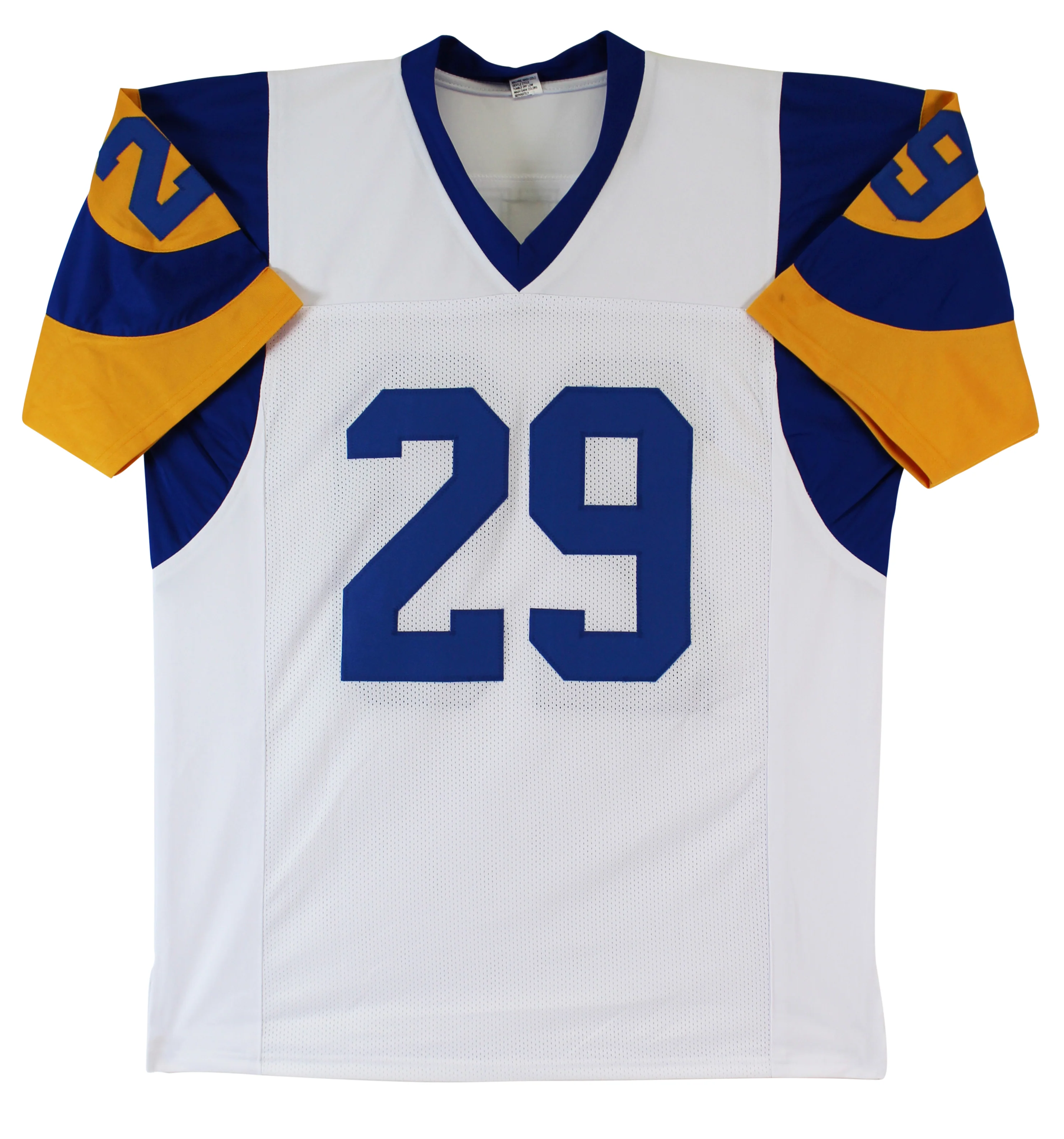 Eric Dickerson "HOF 99" Authentic Signed White Pro Style Jersey BAS Witnessed - Image 4