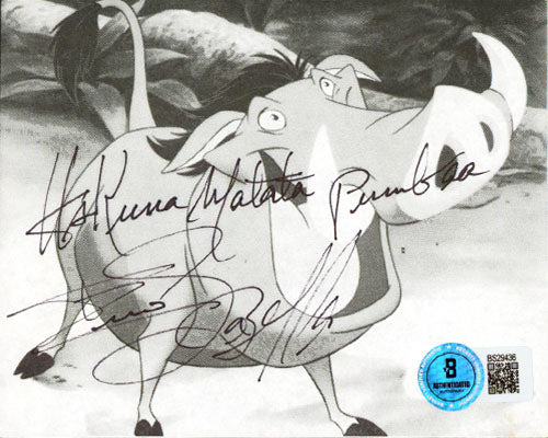 Ernie Sabella The Lion King "Hakuna Matata Pumba" Signed 4x5 Photo BAS #BS29436 - Image 2