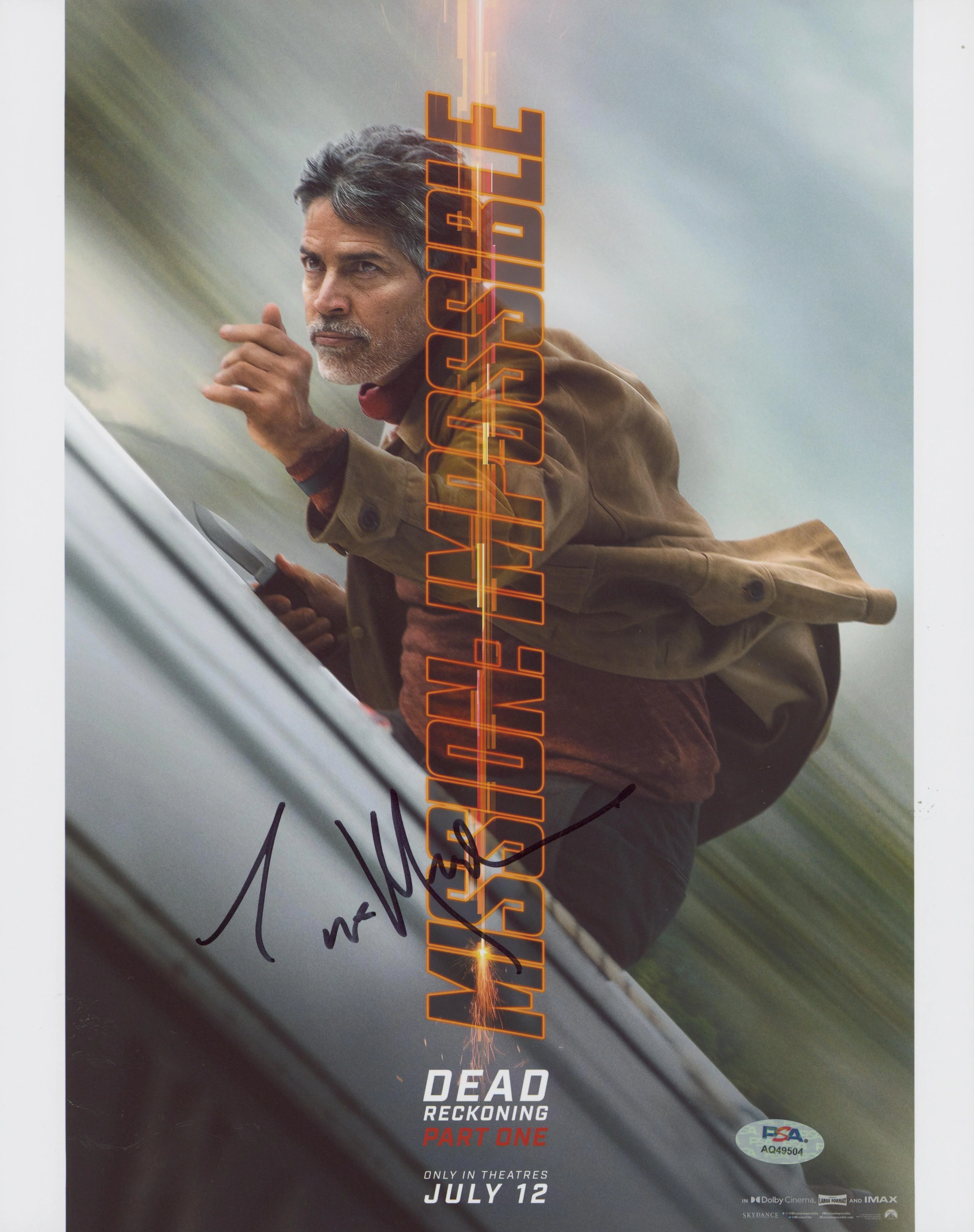 Esai Morales Mission: Impossible Authentic Signed 11x14 Photo PSA/DNA #AQ49504 - Image 2