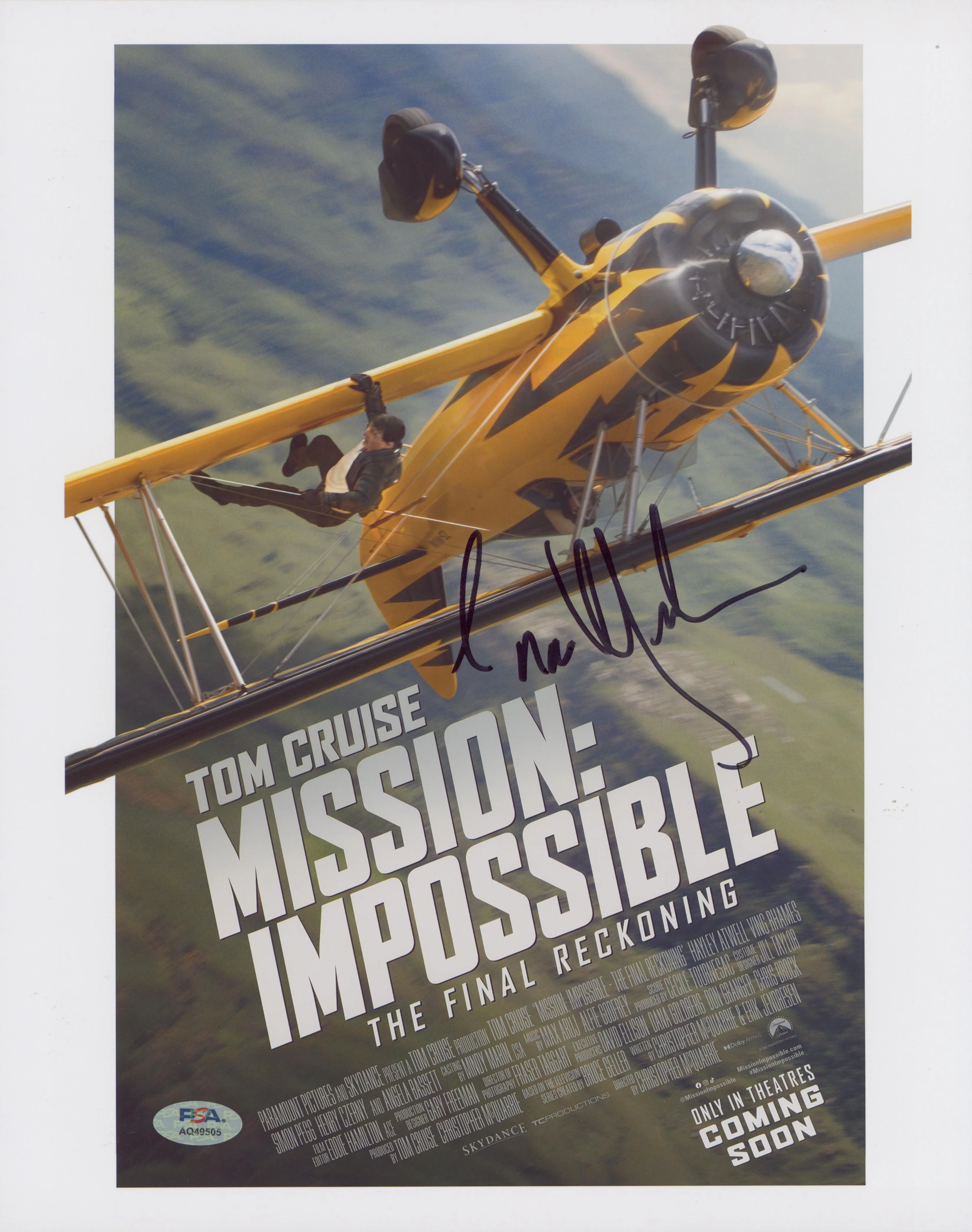 Esai Morales Mission: Impossible Authentic Signed 11x14 Photo PSA/DNA #AQ49505 - Image 2