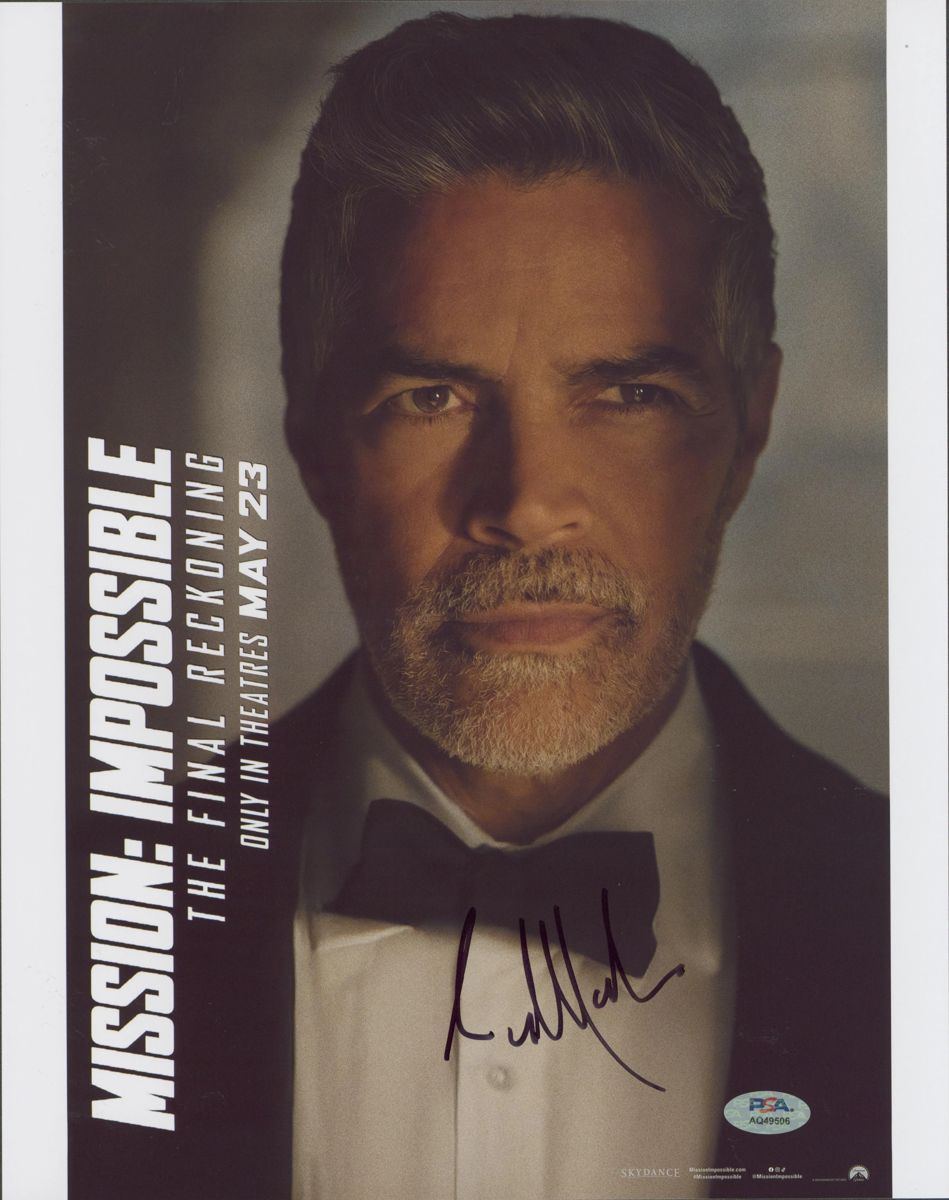 Esai Morales Mission: Impossible Authentic Signed 11x14 Photo PSA/DNA #AQ49506 - Image 2
