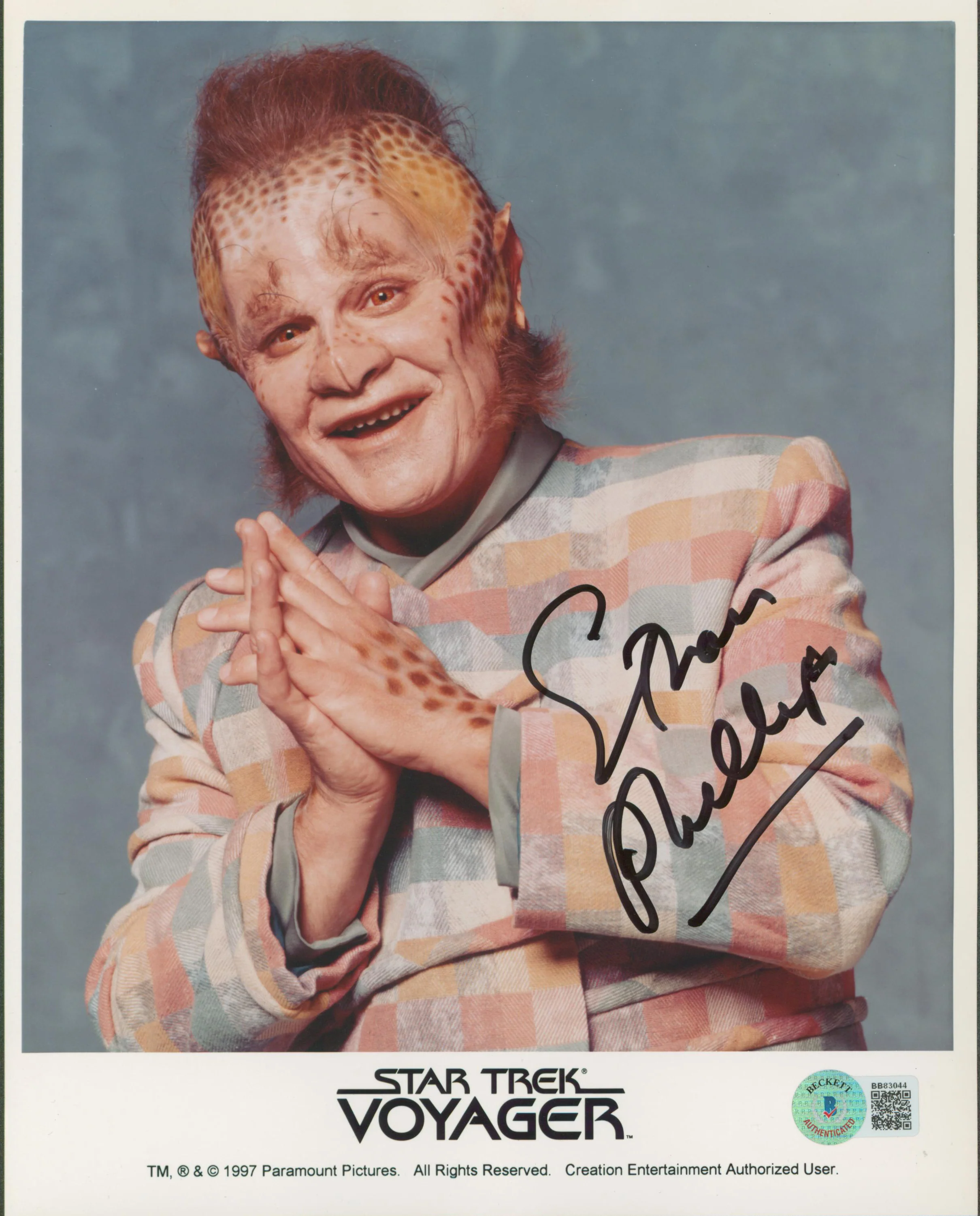 Ethan Phillips Star Trek Voyager Authentic Signed 8x10 Promo Photo BAS #BB83044 - Image 2