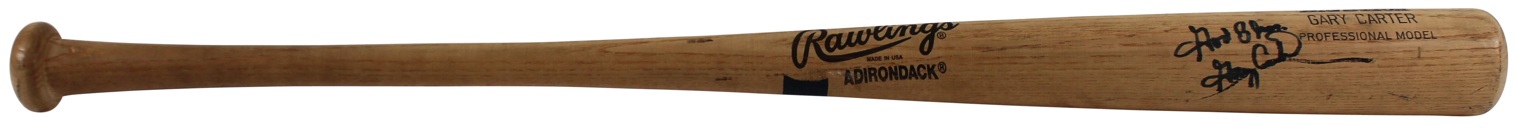Expos Gary Carter God Bless Authentic Signed Game Used Bat BAS #BA75045 - Image 4