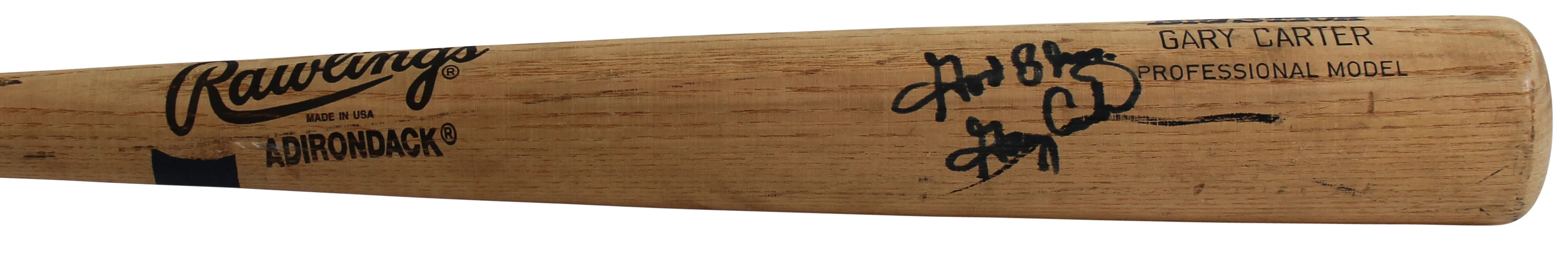 Expos Gary Carter God Bless Authentic Signed Game Used Bat BAS #BA75045 - Image 6
