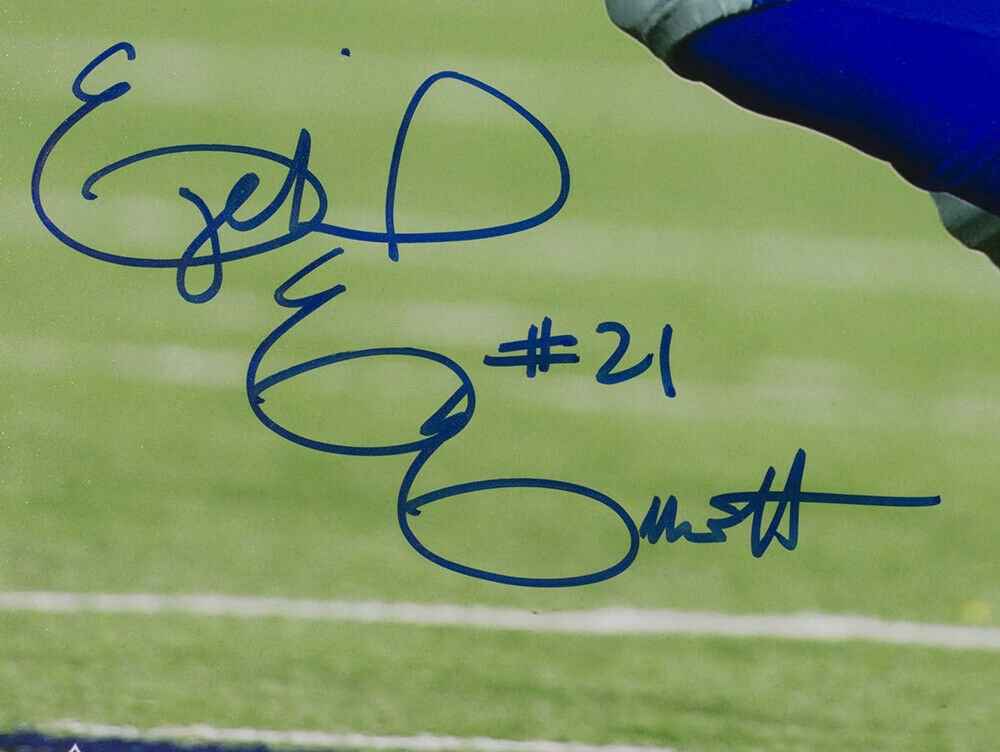 Ezekiel Elliott Signed Framed Dallas Cowboys 16x20 Photo BAS - Image 2