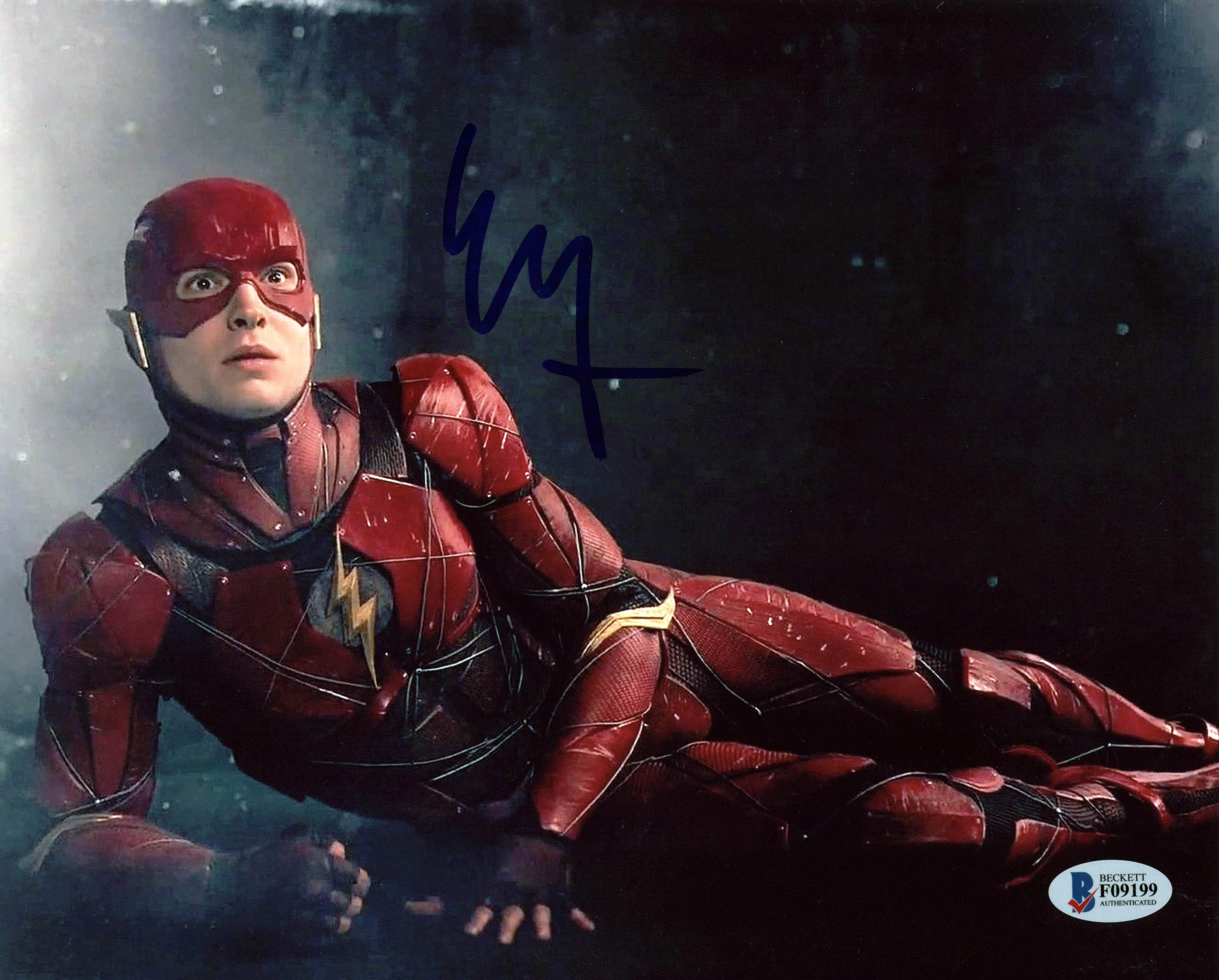 Ezra Miller Justice League Authentic Signed 8x10 Photo Autographed BAS #F09199 - Image 2