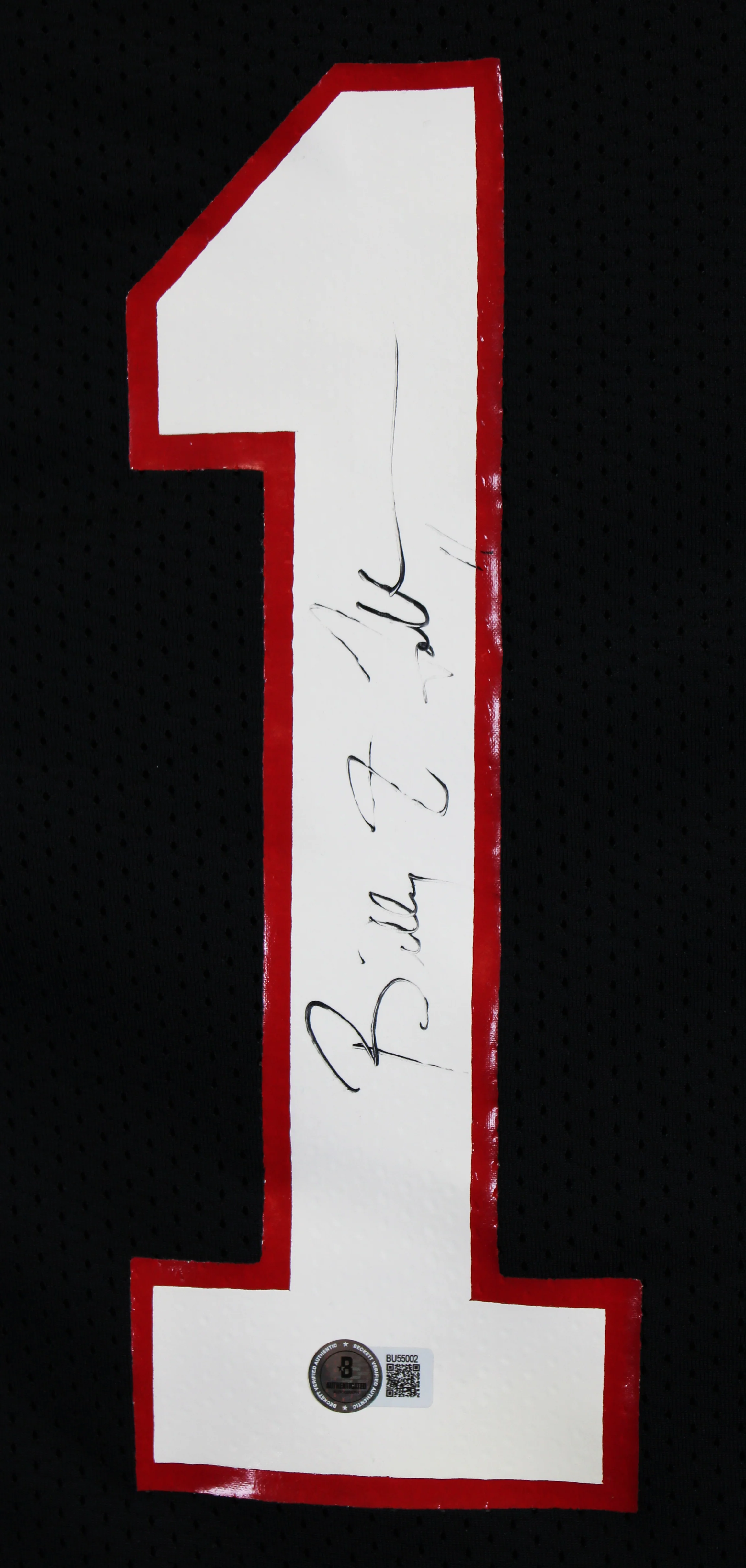 Falcons Billy Joe Tolliver Signed Twice Black Russell Athletic Jersey BAS - Image 4