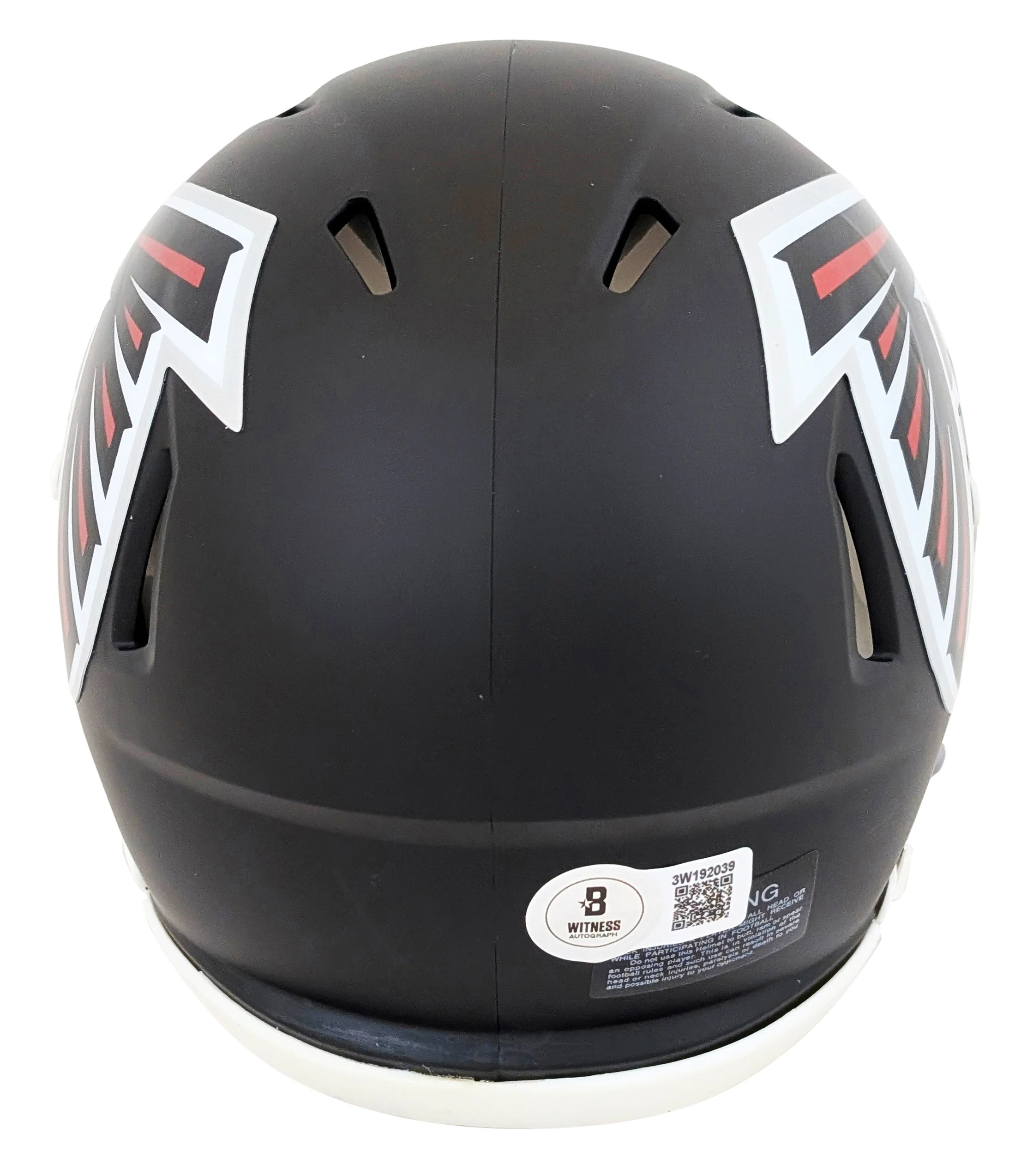Falcons Julio Jones Authentic Signed Speed Mini Helmet W/ Case BAS Witnessed - Image 4