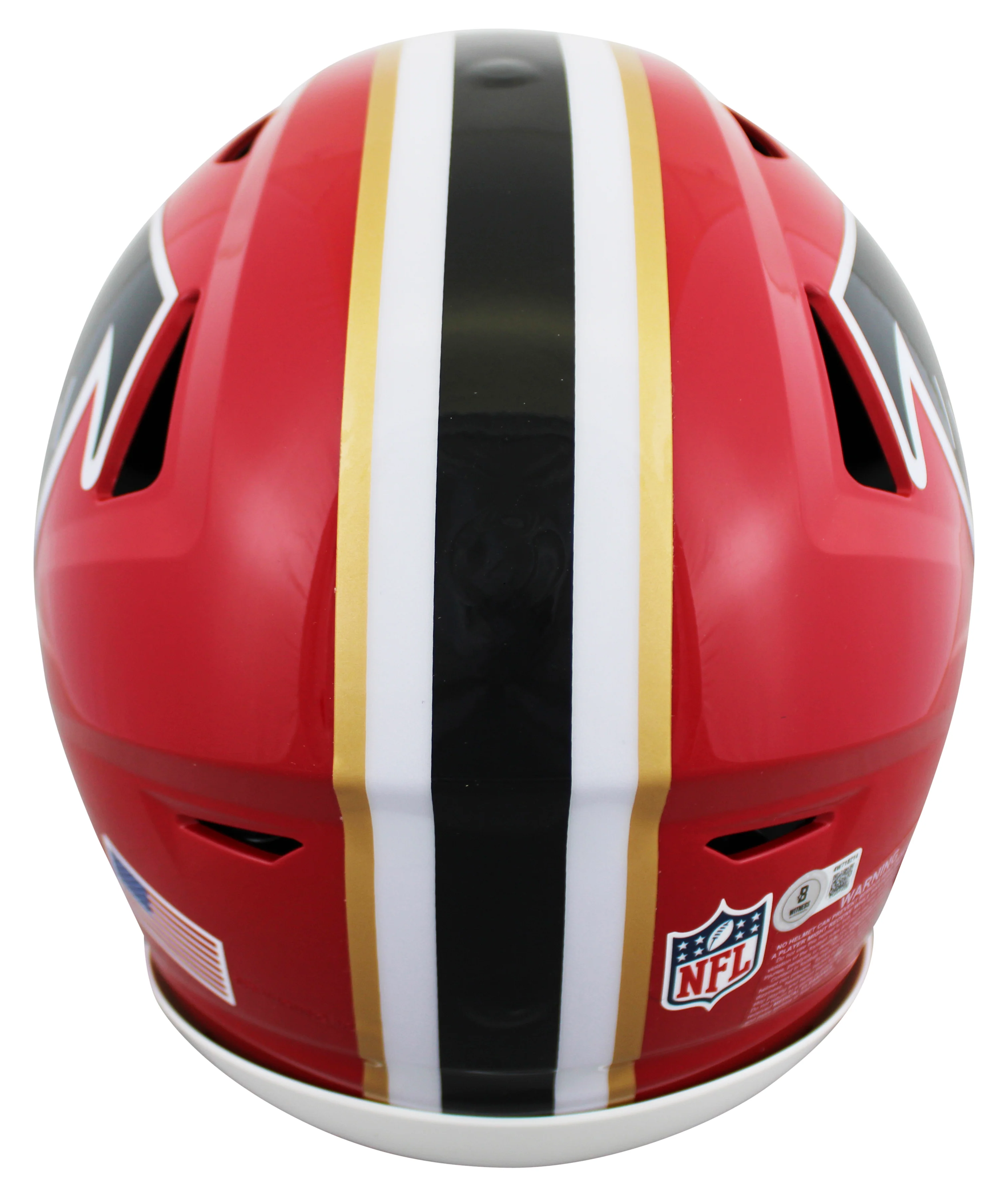 Falcons Julio Jones Signed 1966-69 TB Speed Flex Full Size Helmet BAS Witnessed - Image 4