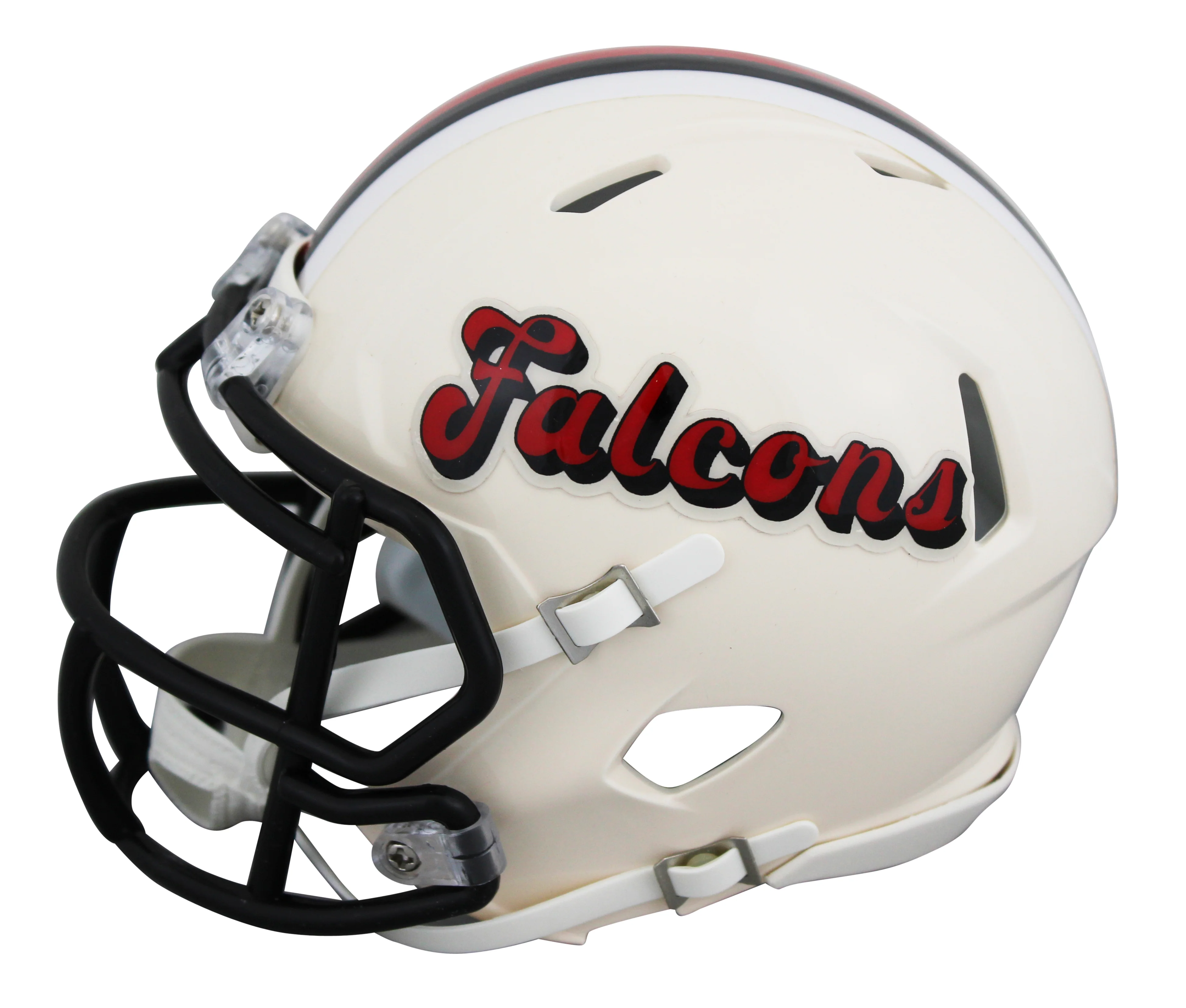 Falcons Julio Jones Signed Retro Speed Mini Helmet W/ Case BAS Witnessed - Image 5