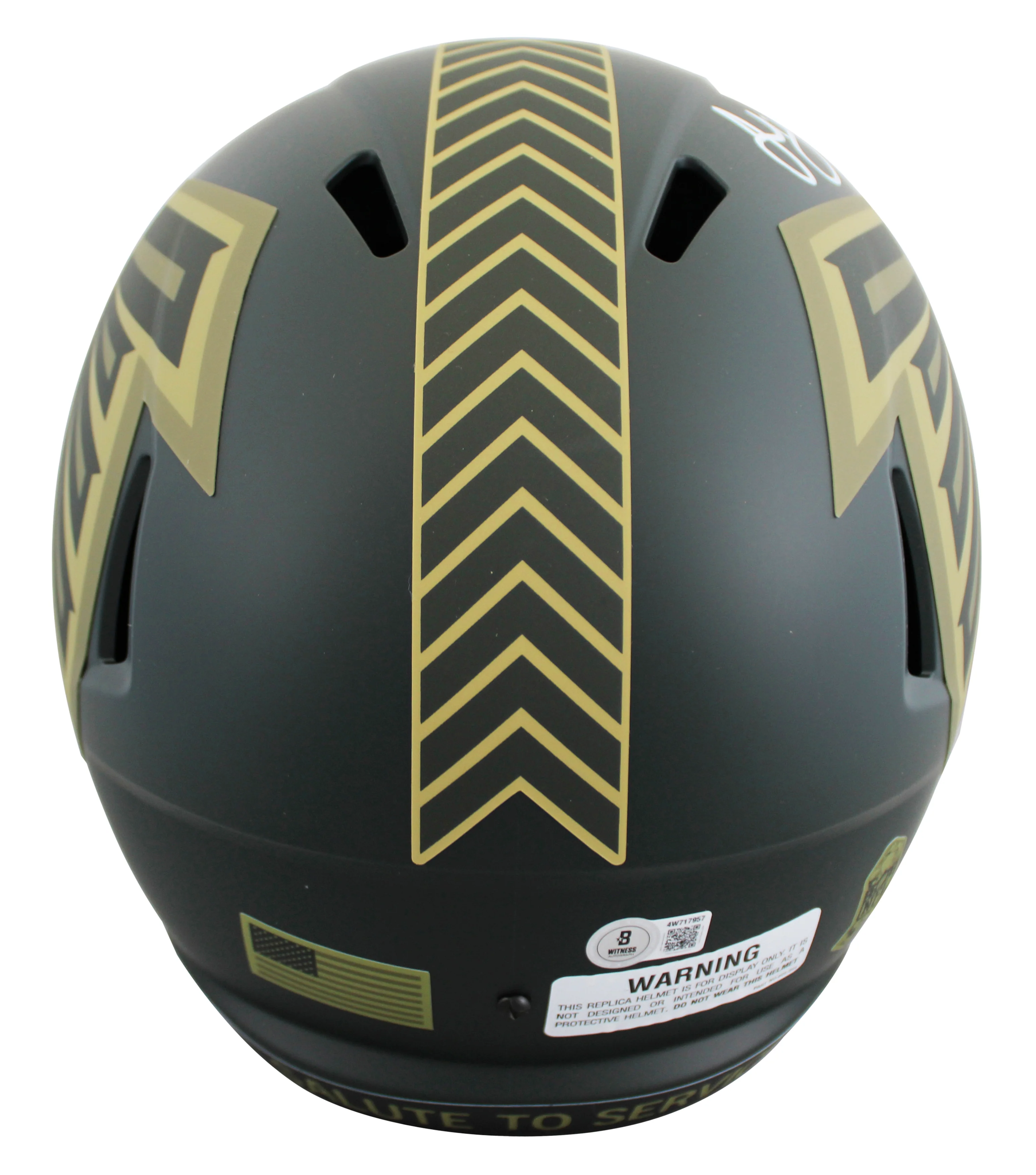 Falcons Julio Jones Signed STS IV Full Size Speed Rep Helmet W/ Case BAS Witness - Image 4