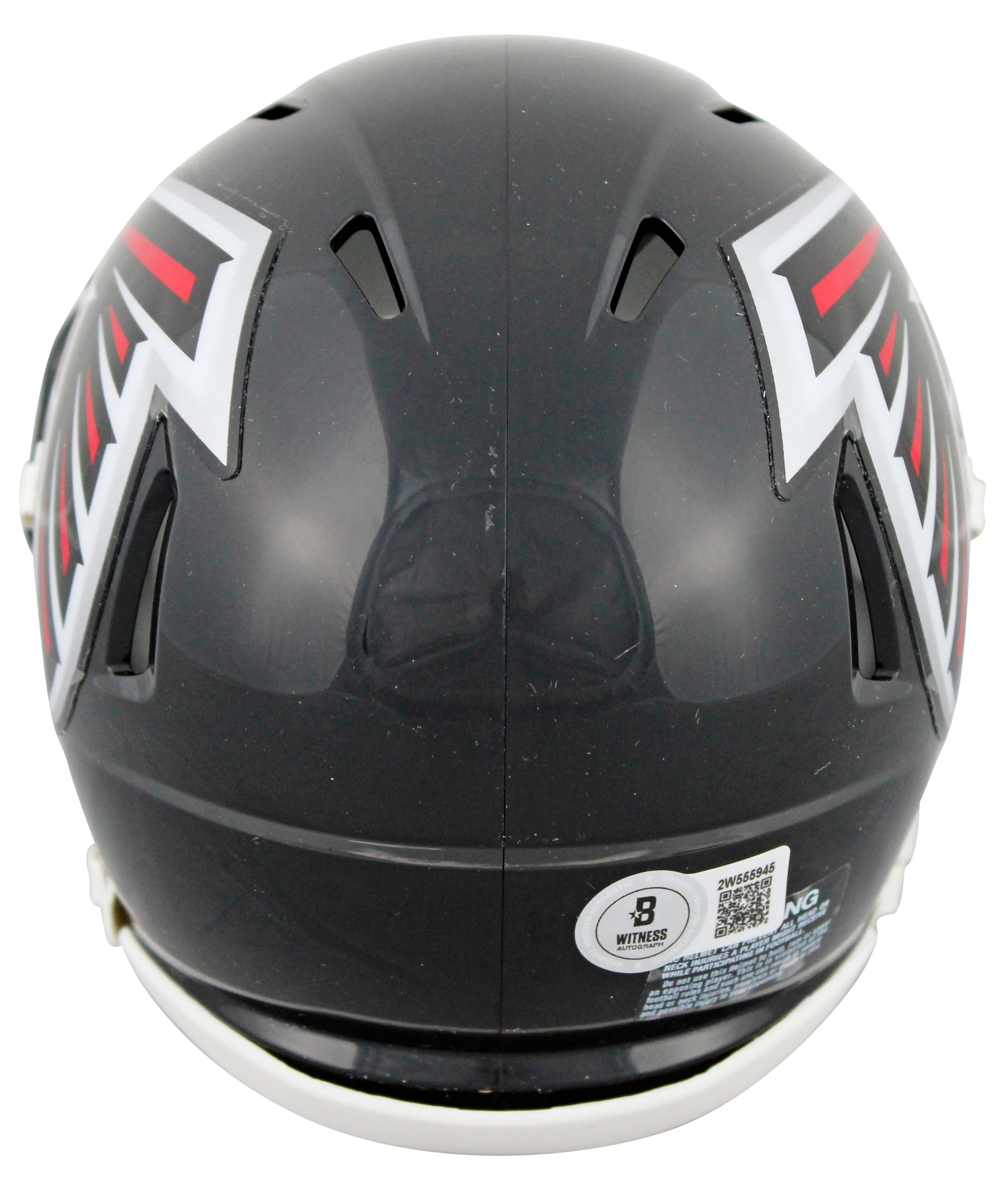 Falcons Michael Vick Authentic Signed 03-19 TB Speed Mini Helmet BAS Witnessed - Image 3