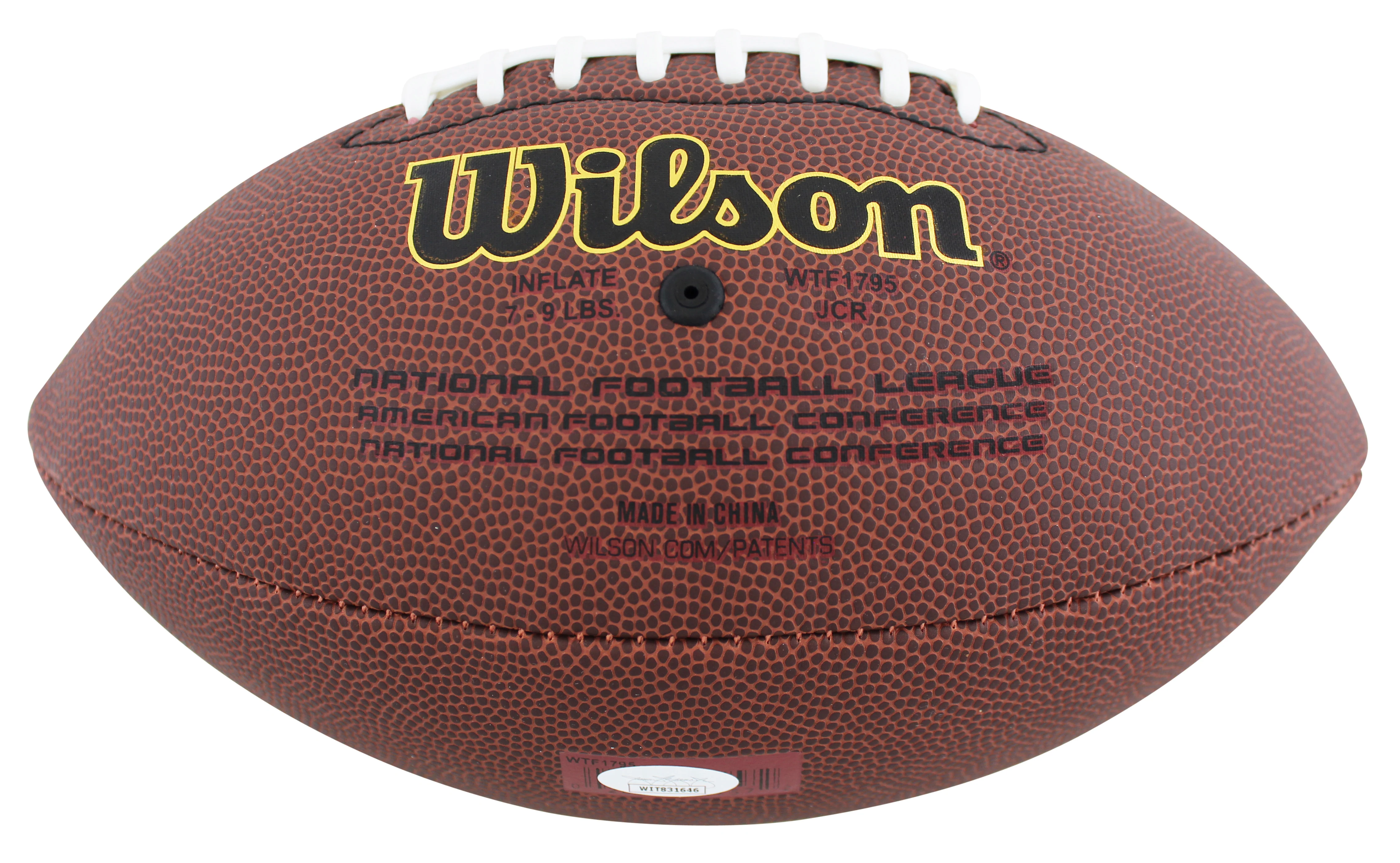 Falcons Michael Vick Signed Wilson Super Grip Nfl Football w/ Case JSA Witness - Image 6