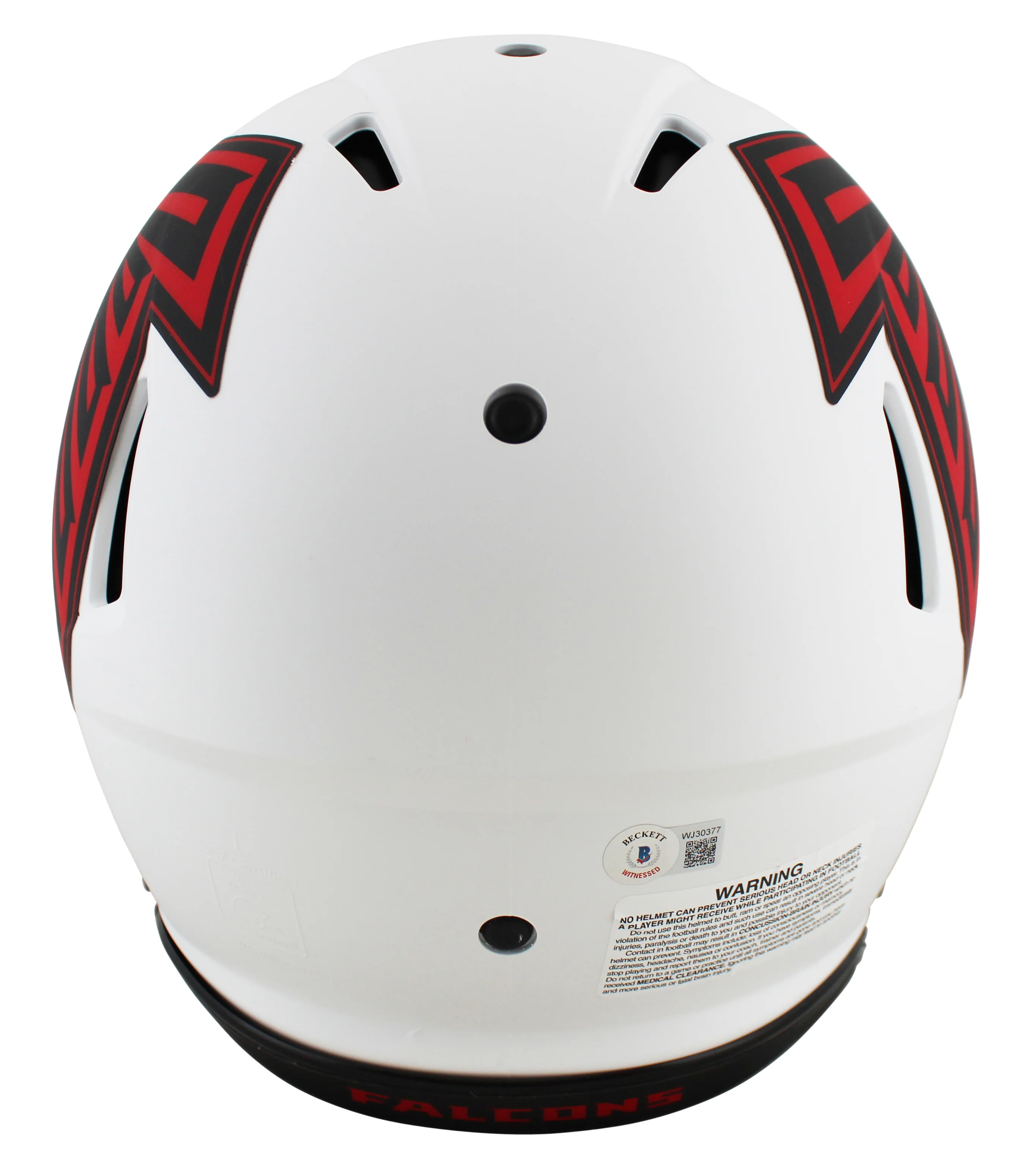 Falcons Tony Gonzalez HOF 19 Signed Lunar Full Size Speed Proline Helmet BAS Wit - Image 3