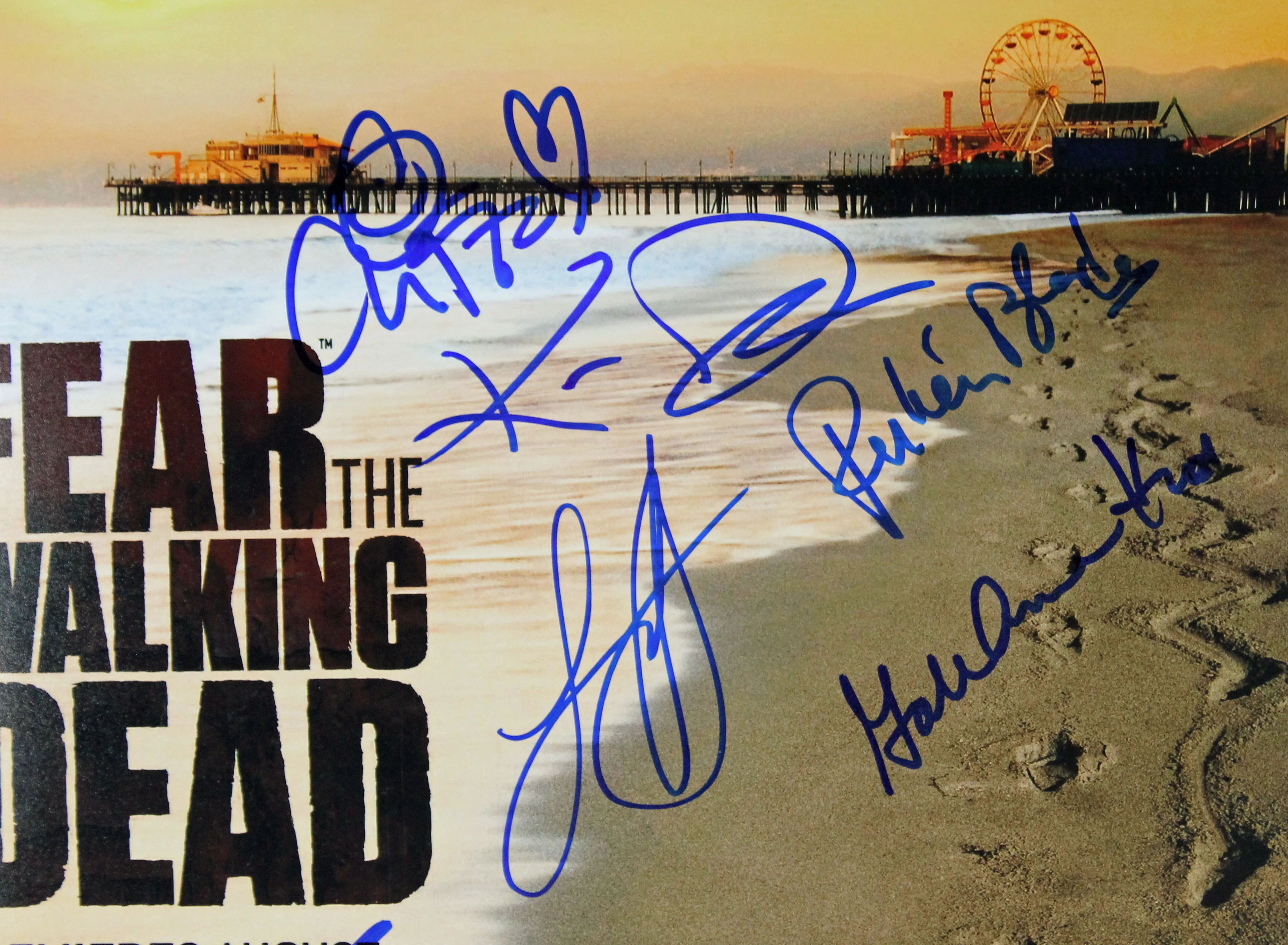 Fear The Walking Dead (9) Nicotero Signed 12x18 Movie Poster PSA/DNA #AB08277 - Image 3