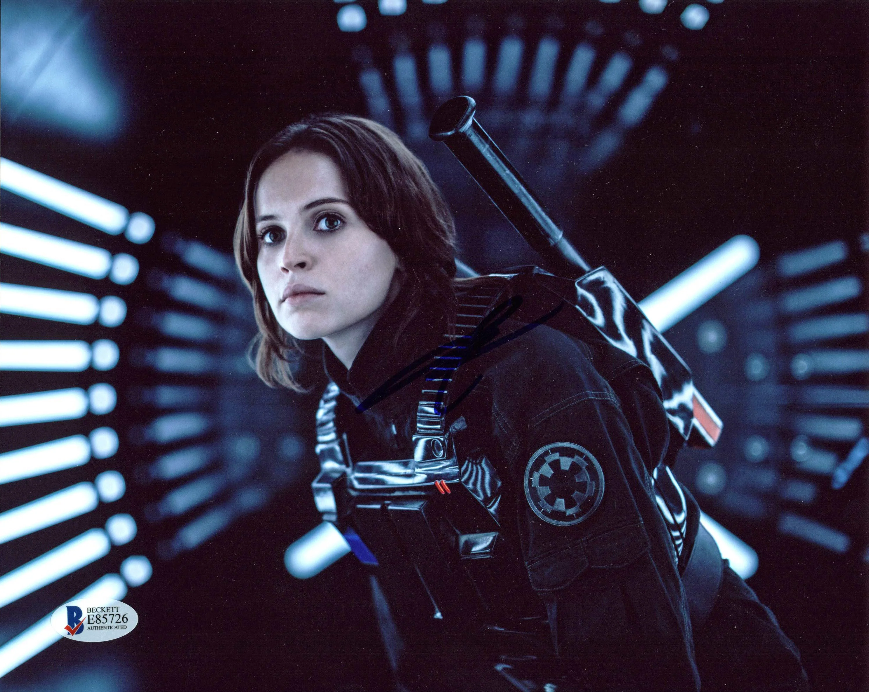 Felicity Jones Rogue One A Star Wars Story Signed 8x10 Photo BAS #E85726 - Image 2