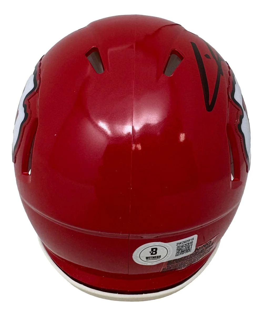 Felix Anudike-Uzomah Signed Kansas City Chiefs Mini Speed Helmet BAS - Image 2