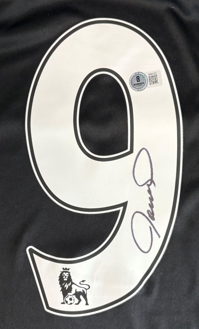 Fernando Torres Signed Chelsea Black Adidas Soccer Jersey BAS - Image 2